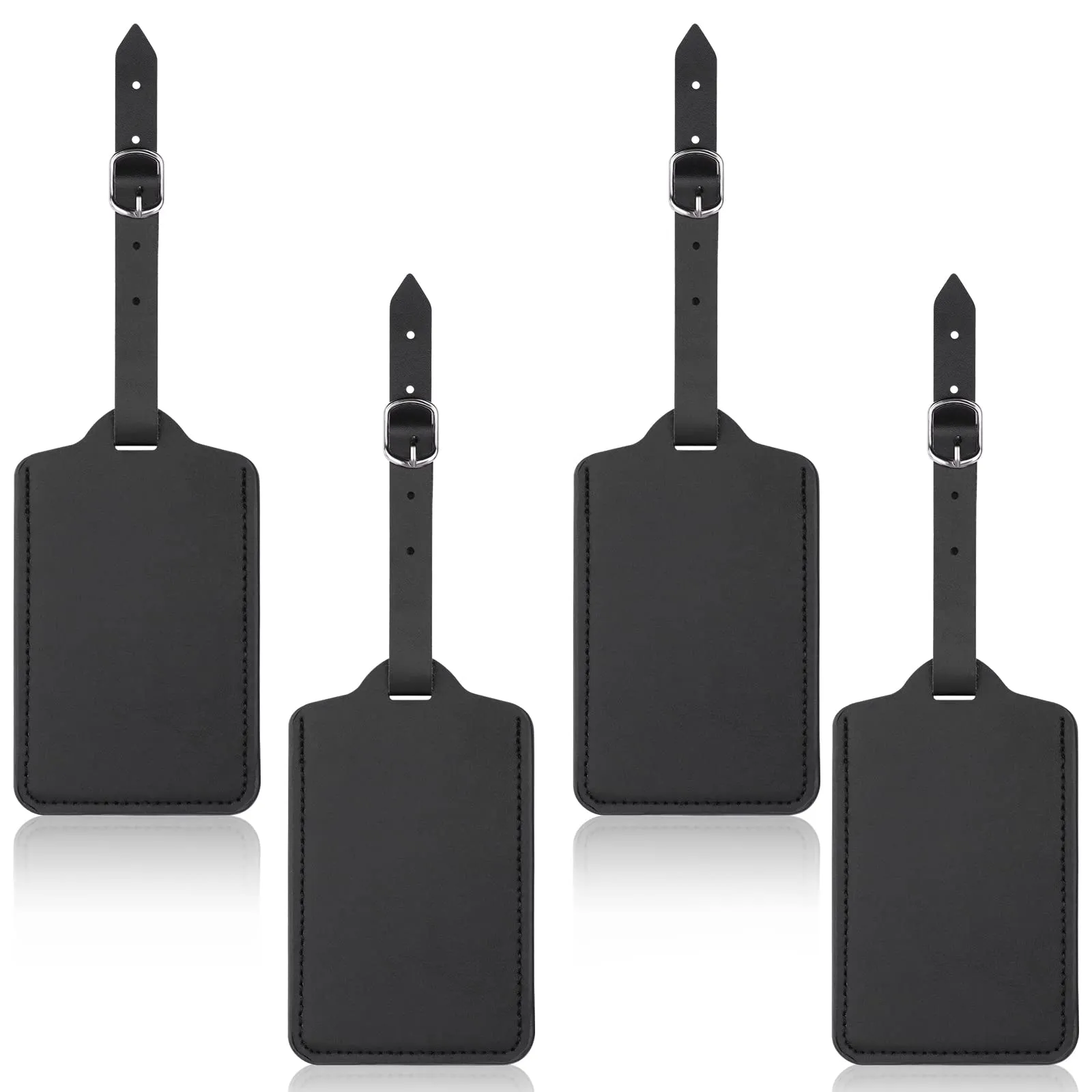 flintronic Viaggio Bagagli Tag, 4 Pezzi, Nero - immagine 9