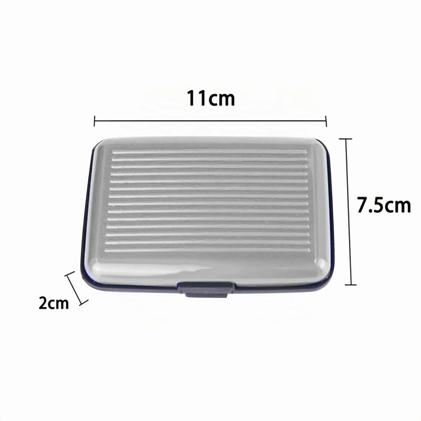 JeoPoom Portacarte RFID in Alluminio, Argento - immagine 2