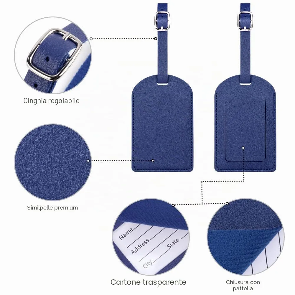 flintronic Viaggio Bagagli Tag, 6 Pezzi Etichette per Valigia - immagine 4