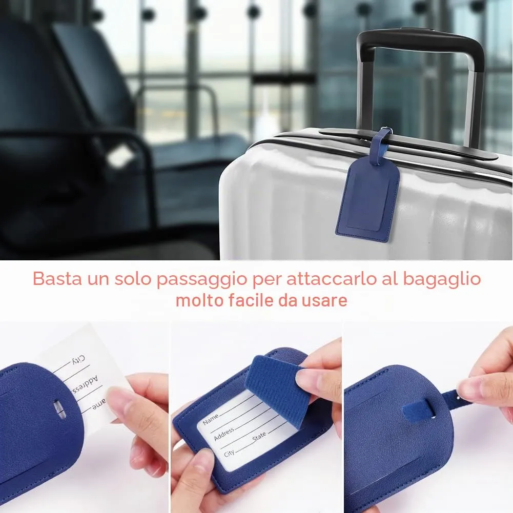 flintronic Viaggio Bagagli Tag, 6 Pezzi Etichette per Valigia - immagine 5