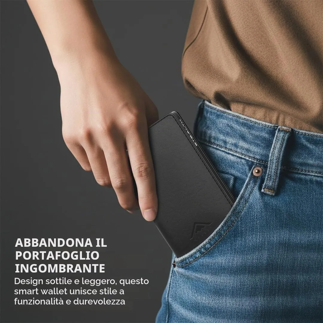 Stealth Wallet Portacarte RFID Slim da Uomo con Chiusura Magnetica SW-003 - immagine 6