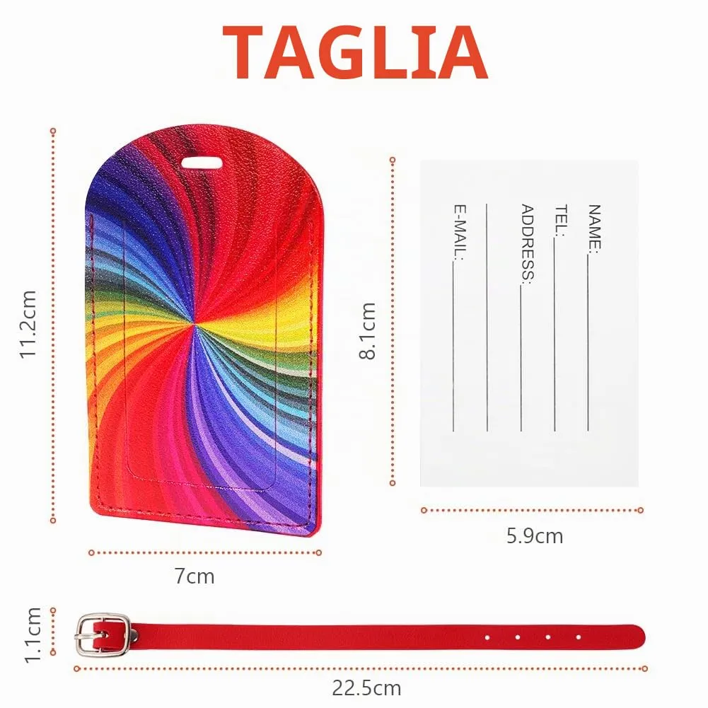 flintronic Viaggio Bagagli Tag, 2 Pezzi Etichette per Valigia - immagine 2