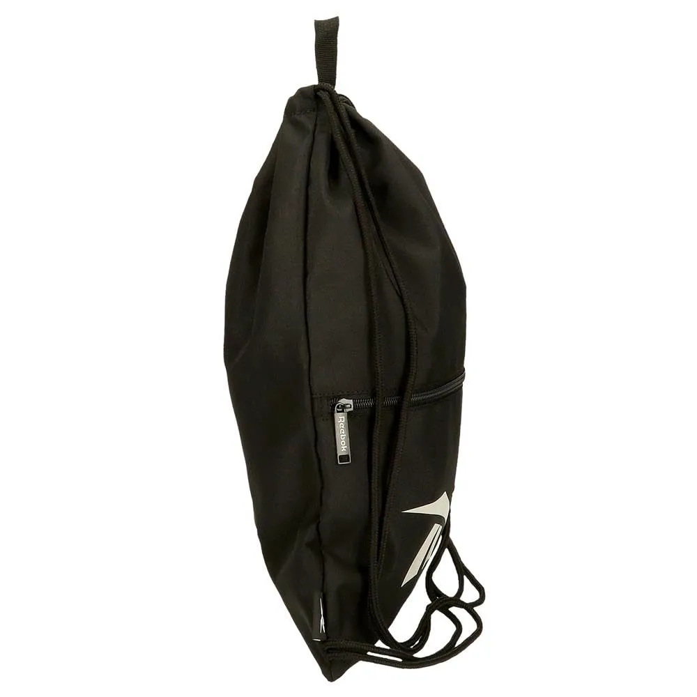 Reebok Malden Zaino Sacco con Cerniera, Nero, 35 x 46 cm, Poliestere - immagine 2
