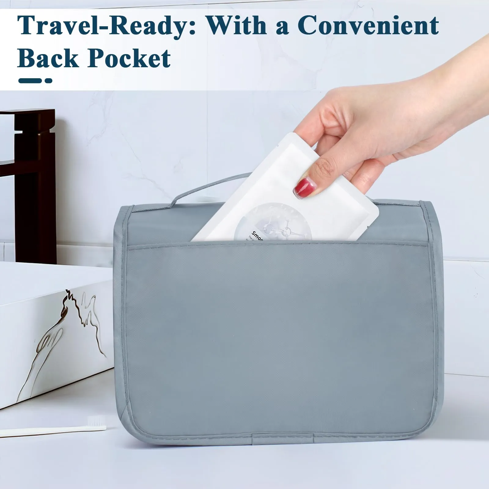 Zivacate Borsa da Toilette da Appendere Impermeabile - immagine 5