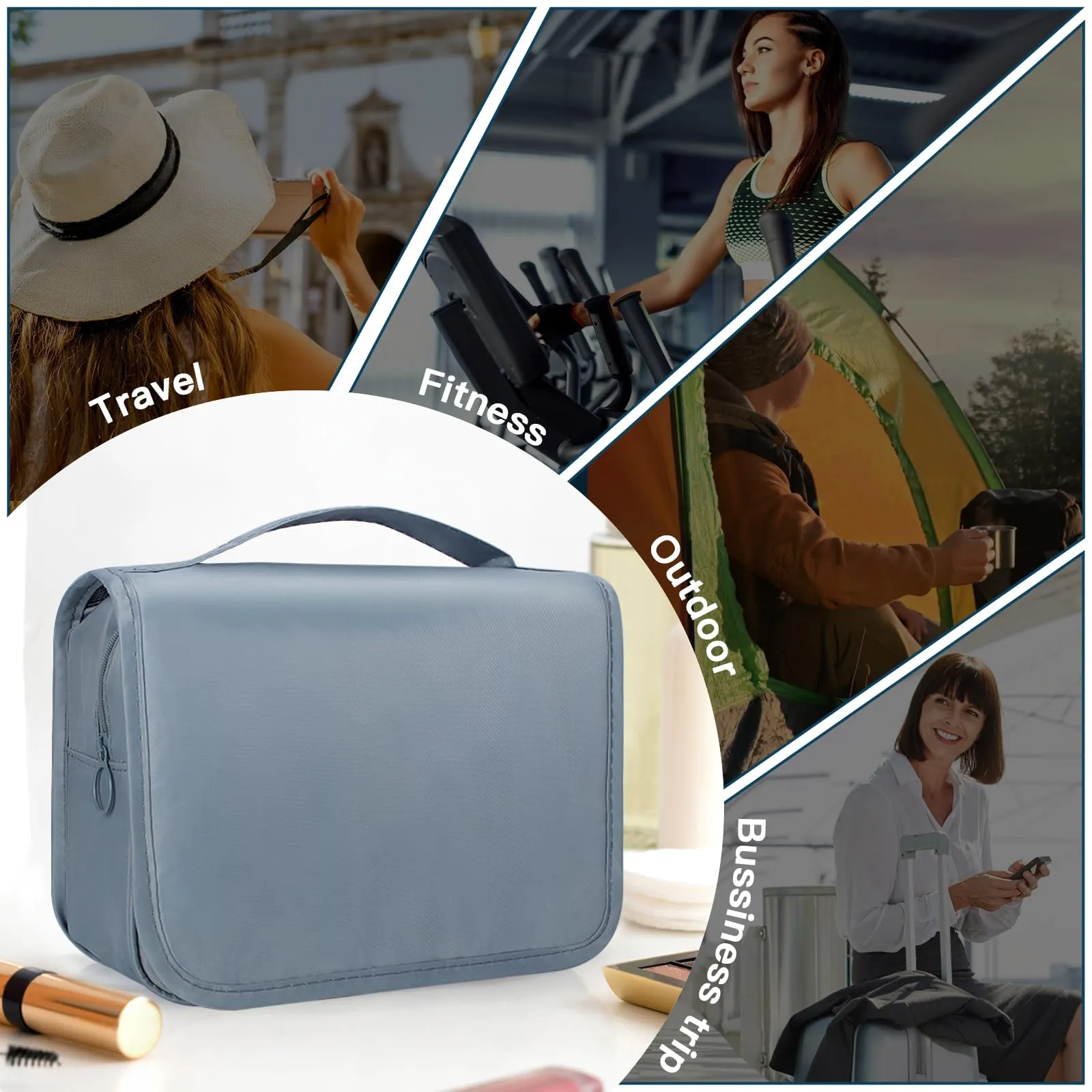 Zivacate Borsa da Toilette da Appendere Impermeabile - immagine 7