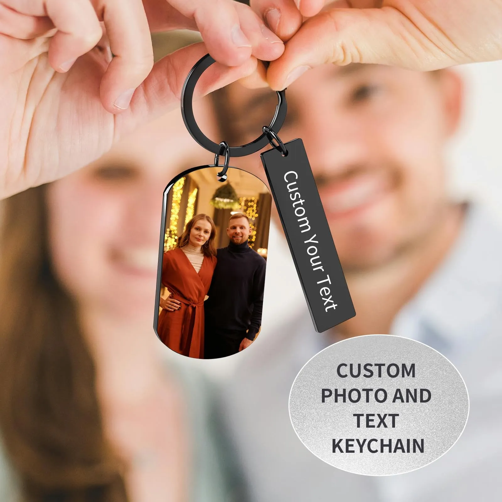 Customaster Portachiavi Personalizzato con Foto Double Face - immagine 6