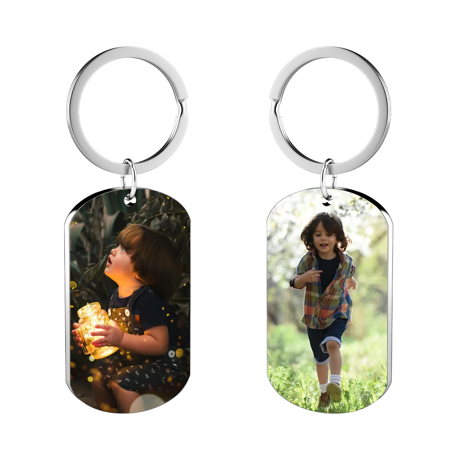 Customaster Portachiavi Personalizzato con Foto Double Face - immagine 1