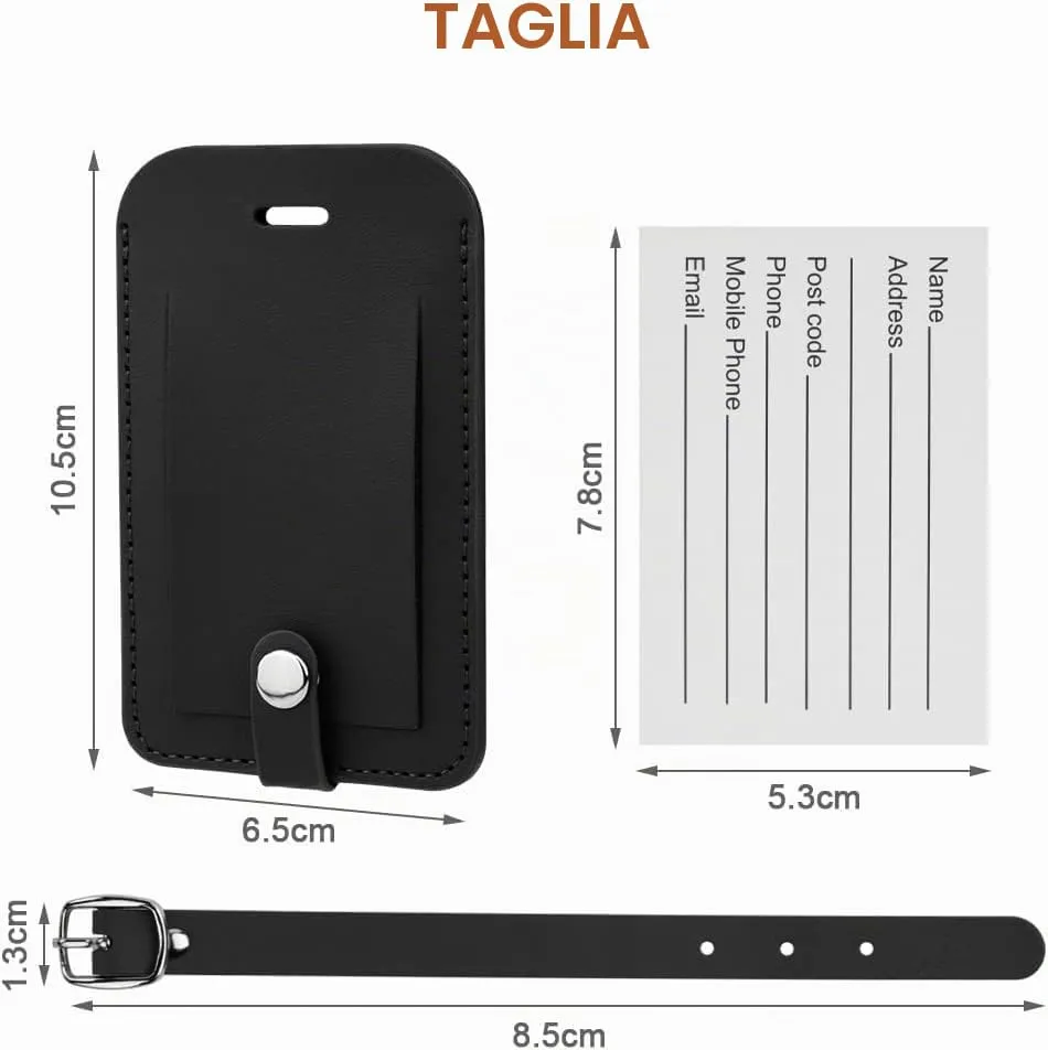 flintronic Etichette per Valigia, 4 Pezzi - immagine 2