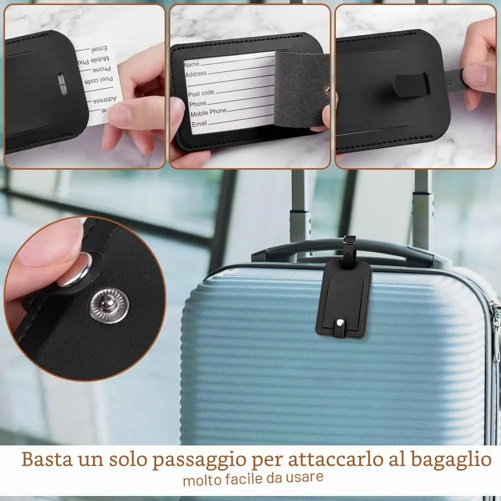 flintronic Etichette per Valigia, 4 Pezzi - immagine 5