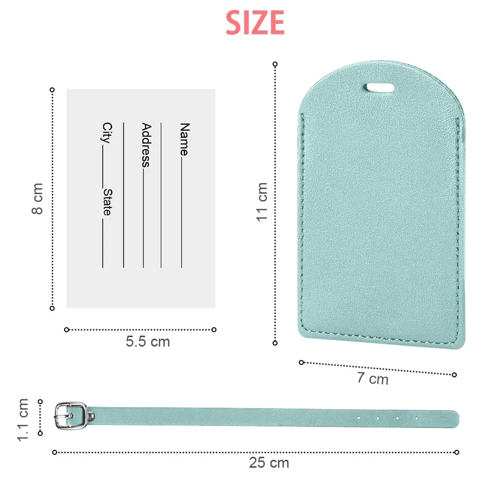 flintronic Etichette per Bagaglio, 4 Pezzi - immagine 2