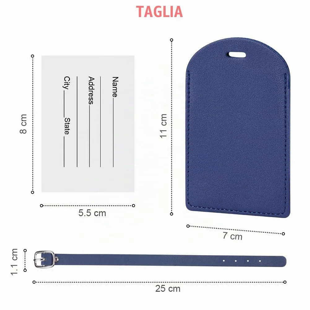 flintronic Etichette per Valigia, 4 Pezzi - immagine 2