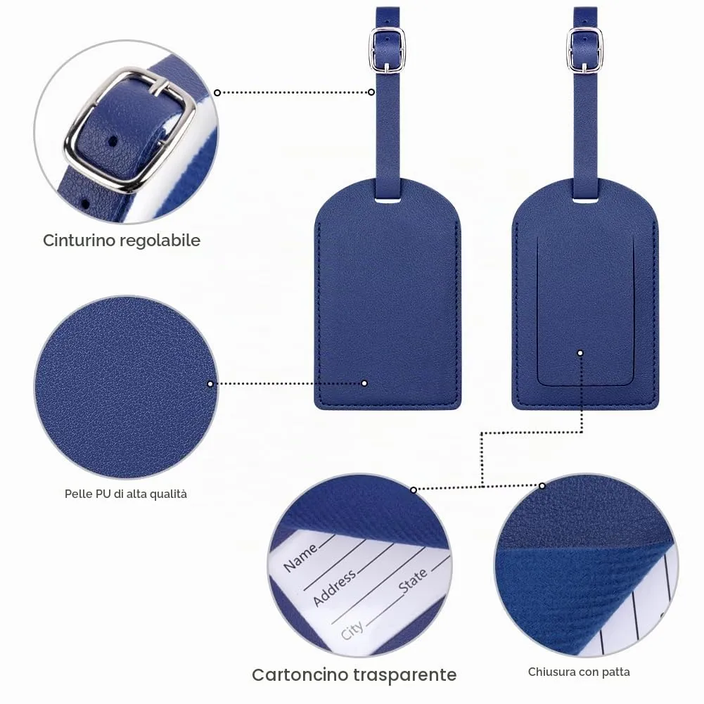 flintronic Etichette per Valigia, 4 Pezzi - immagine 4