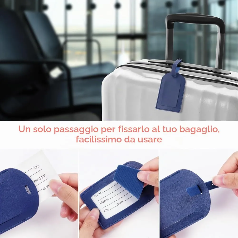 flintronic Etichette per Valigia, 4 Pezzi - immagine 5