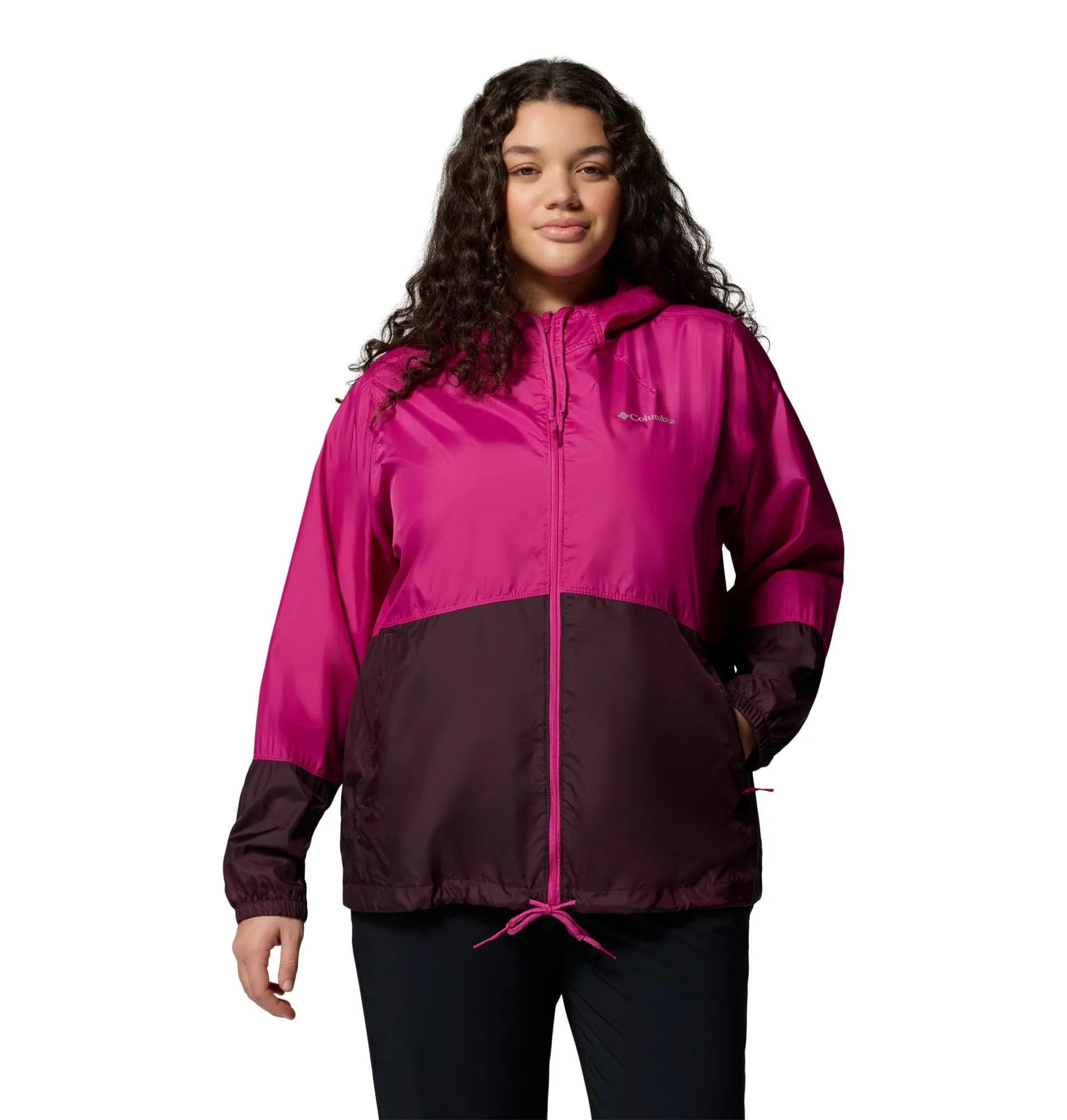 Columbia Flash Forward II Giacca a vento da donna, XL, Fucsia/Moonvista - immagine 5