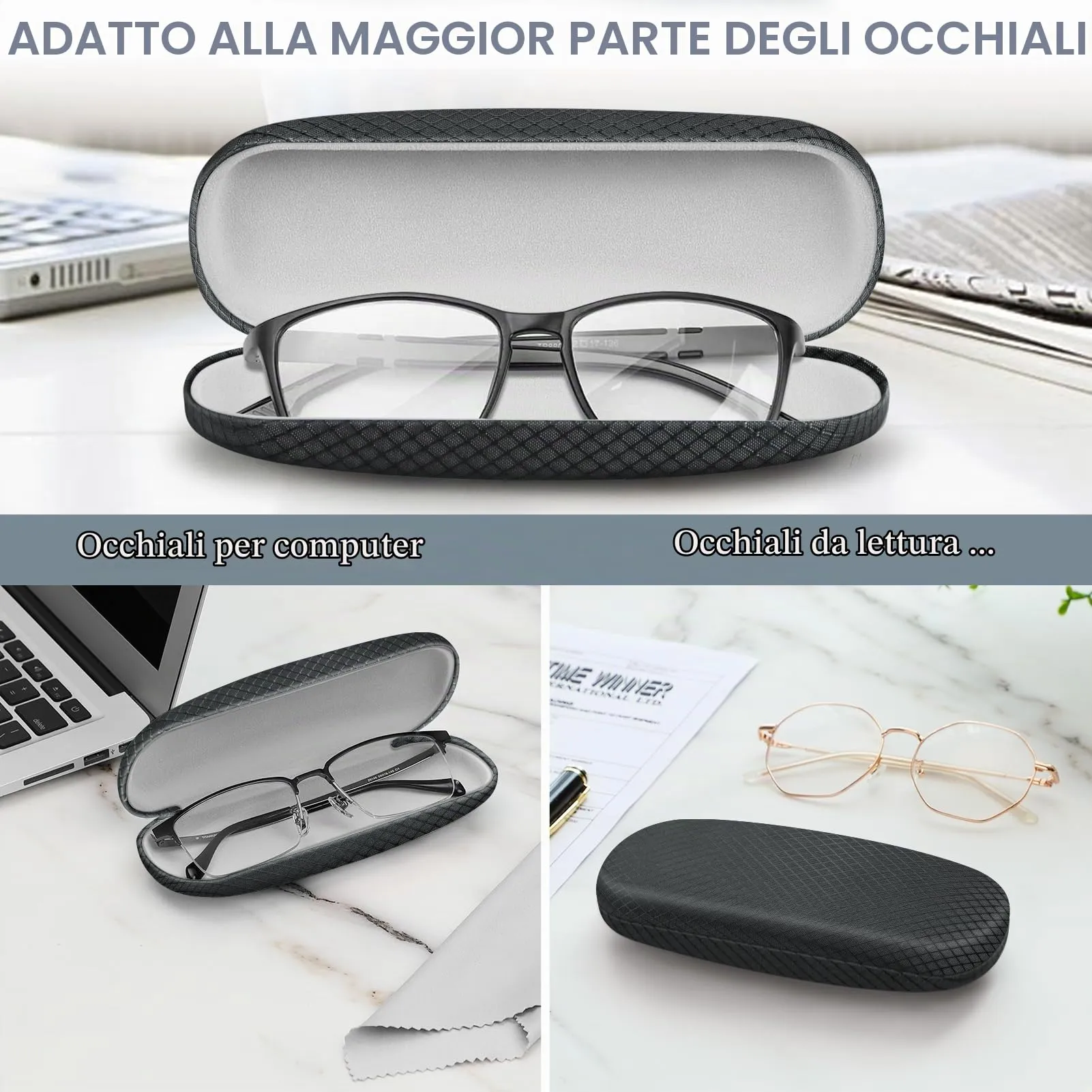 Fintie Custodia Occhiali Rigida Unisex - immagine 2