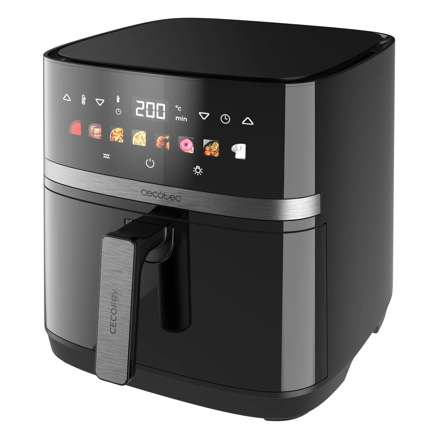 Cecotec Cecofry&Grill Duoheat 8000 Friggitrice ad Aria 8L, 2200W, Doppia Griglia, Finestra - immagine 1