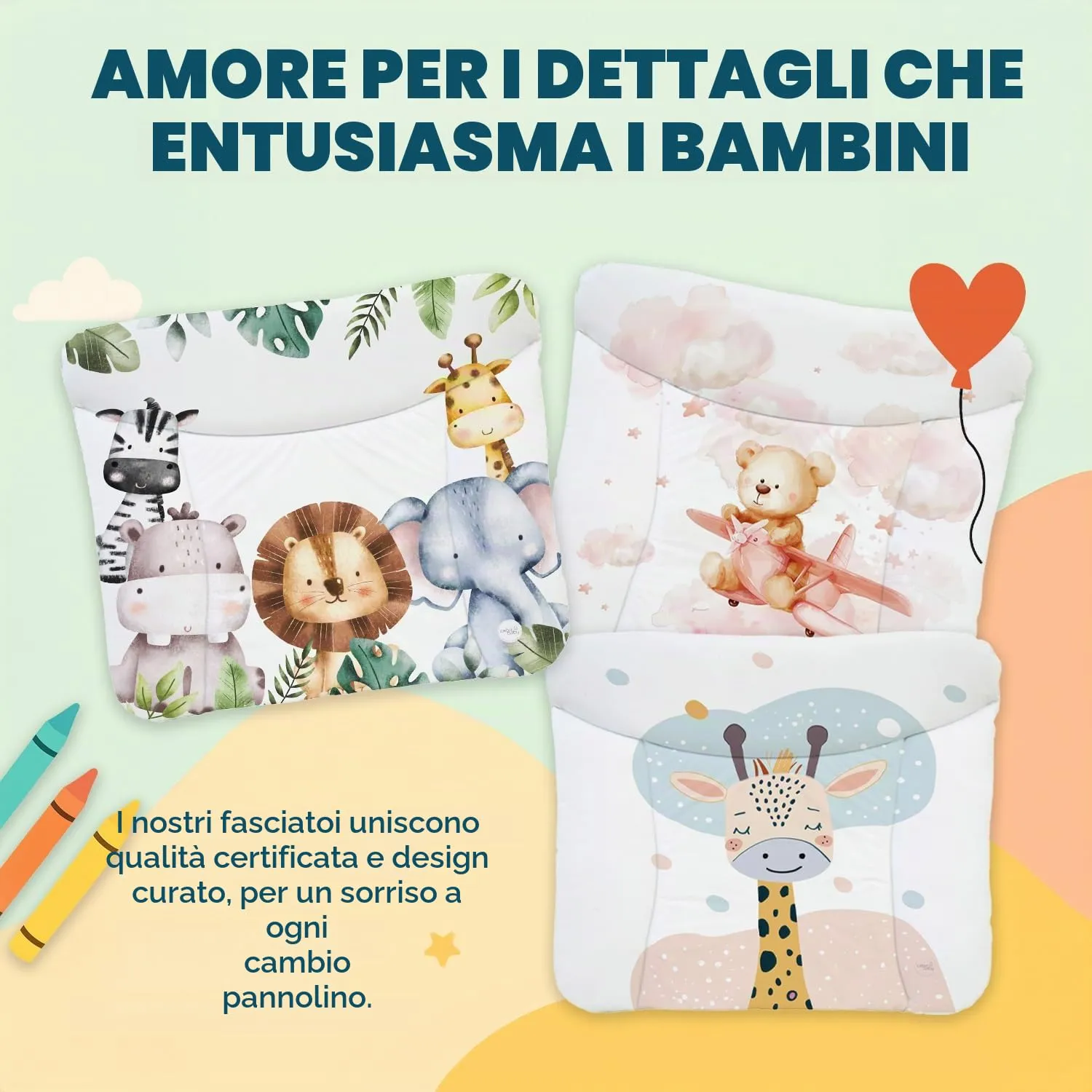 Ceba Baby Fasciatoio Materassino Lavabile e Impermeabile, Certificato Öko-Tex, 75x72 cm, Macchie - immagine 6
