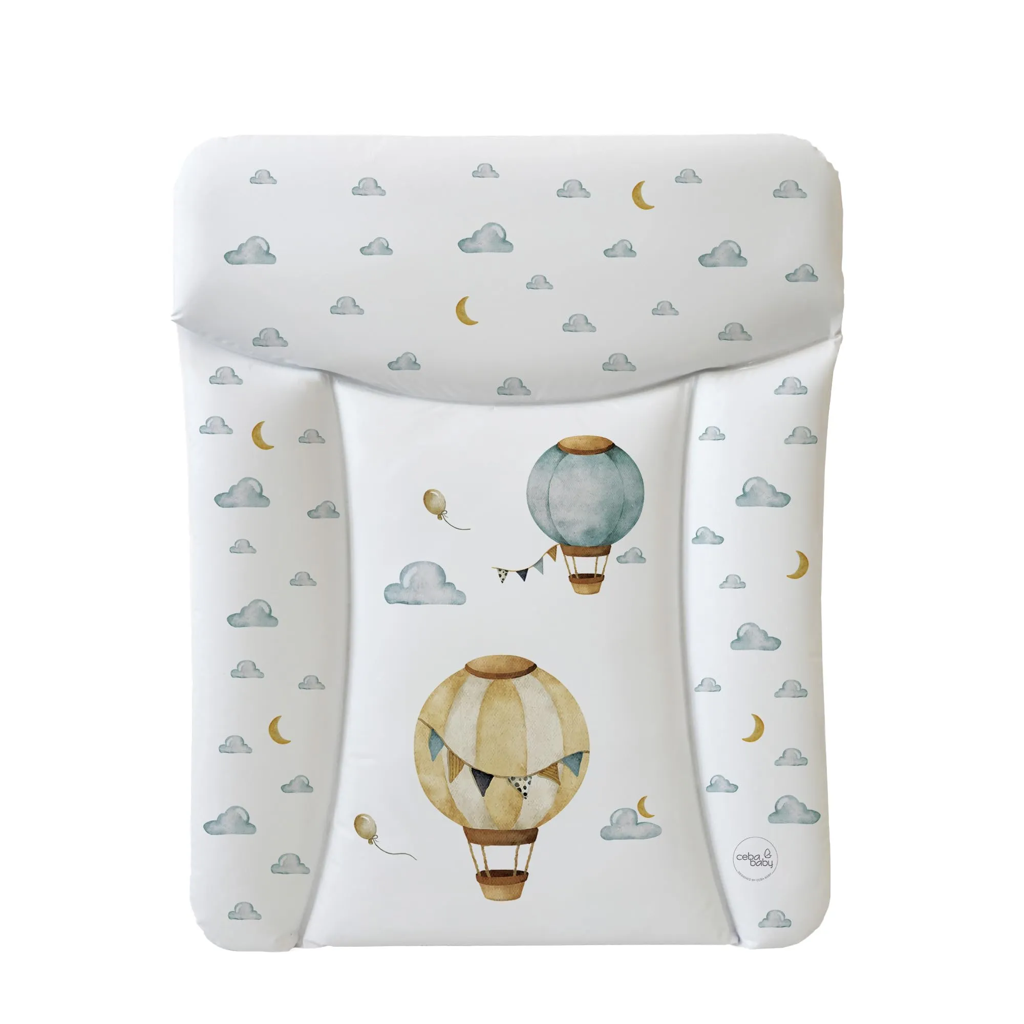 Ceba Baby Fasciatoio Materassino Lavabile e Impermeabile, Öko-Tex, 70x50 cm, Palloncini - immagine 1
