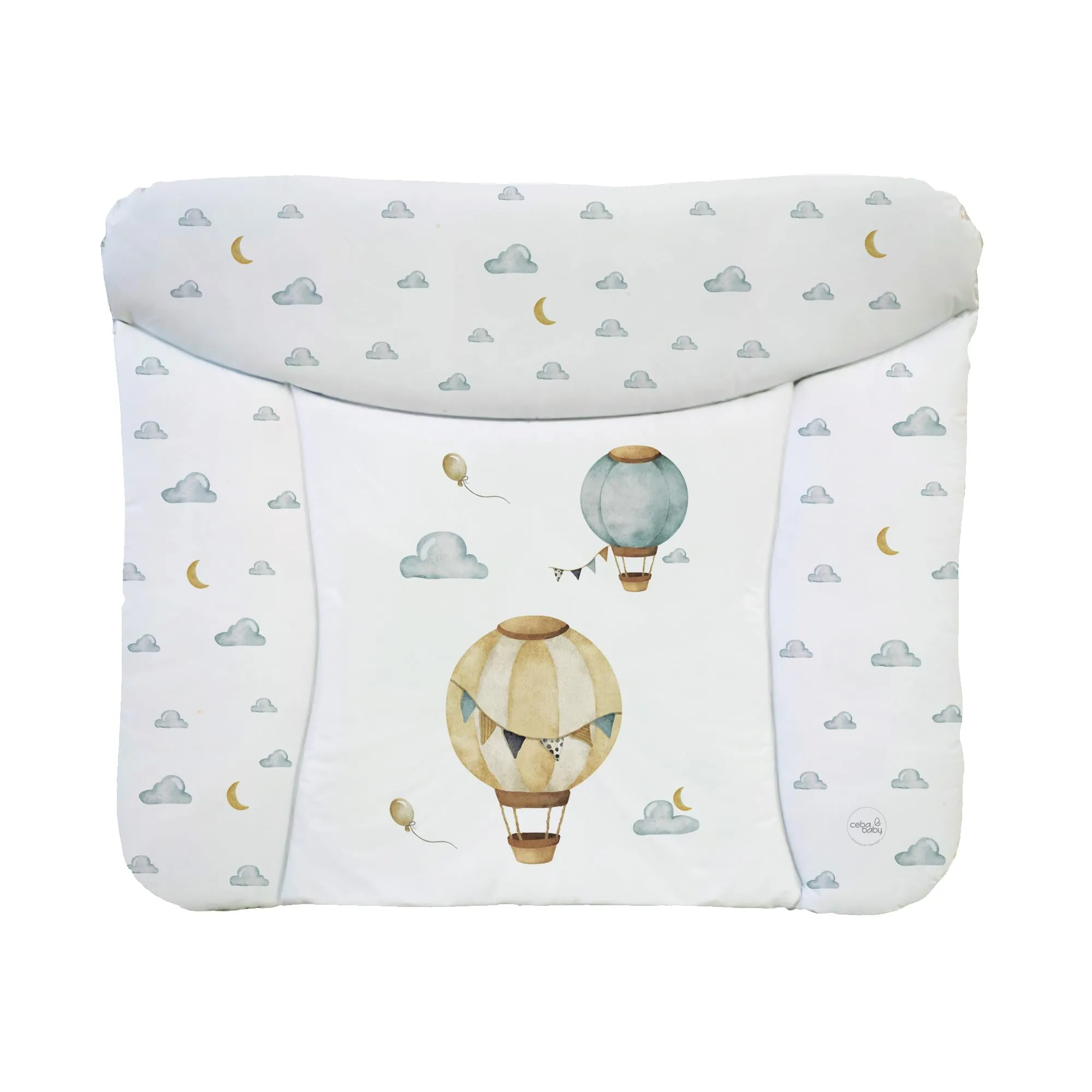 Ceba Baby Fasciatoio Materassino Lavabile e Impermeabile, Certificato Öko-Tex, 75x72 cm, Palloncini - immagine 1