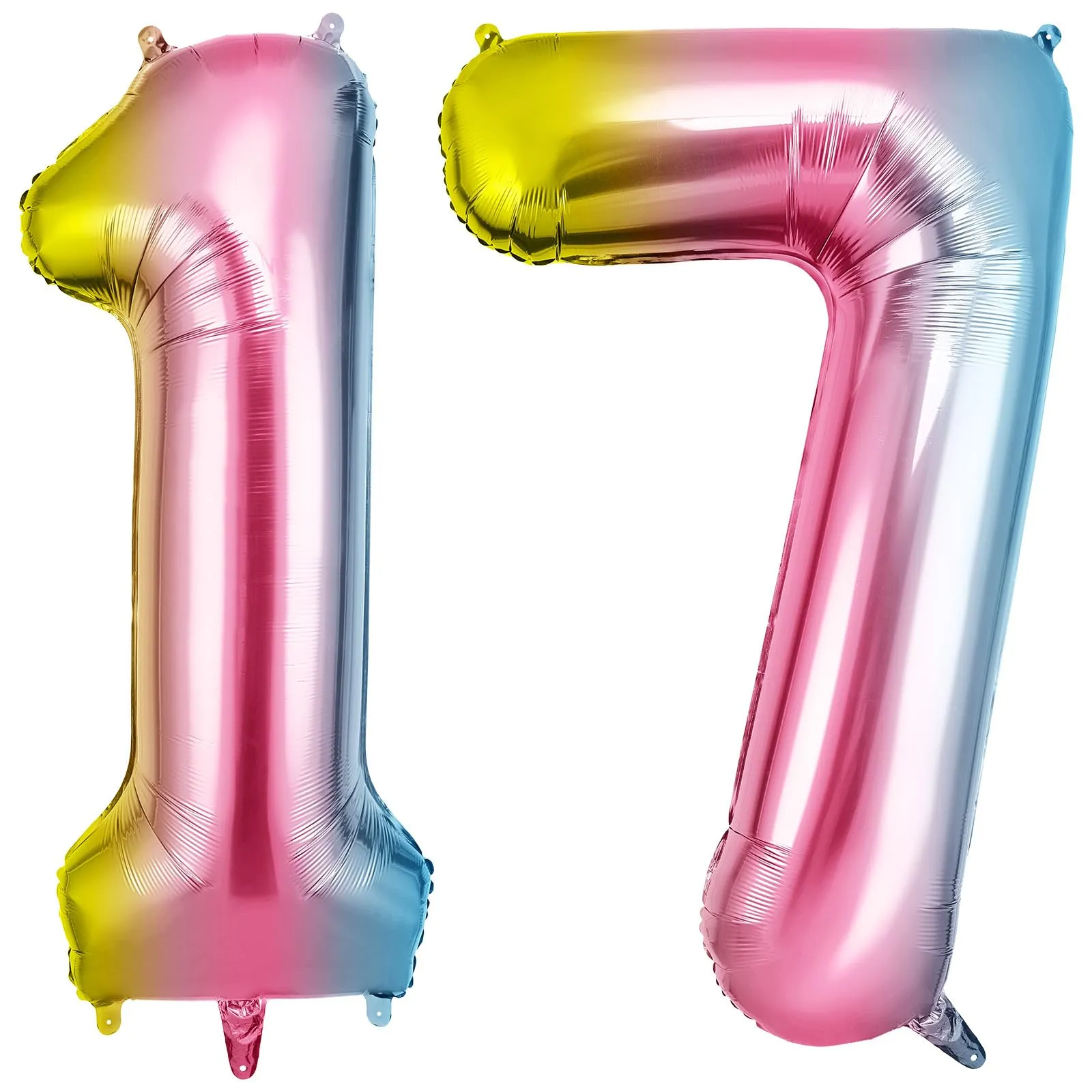 OFFCUP Palloncini Compleanno Sfumatura 101 cm, Numero 17/71 - immagine 1