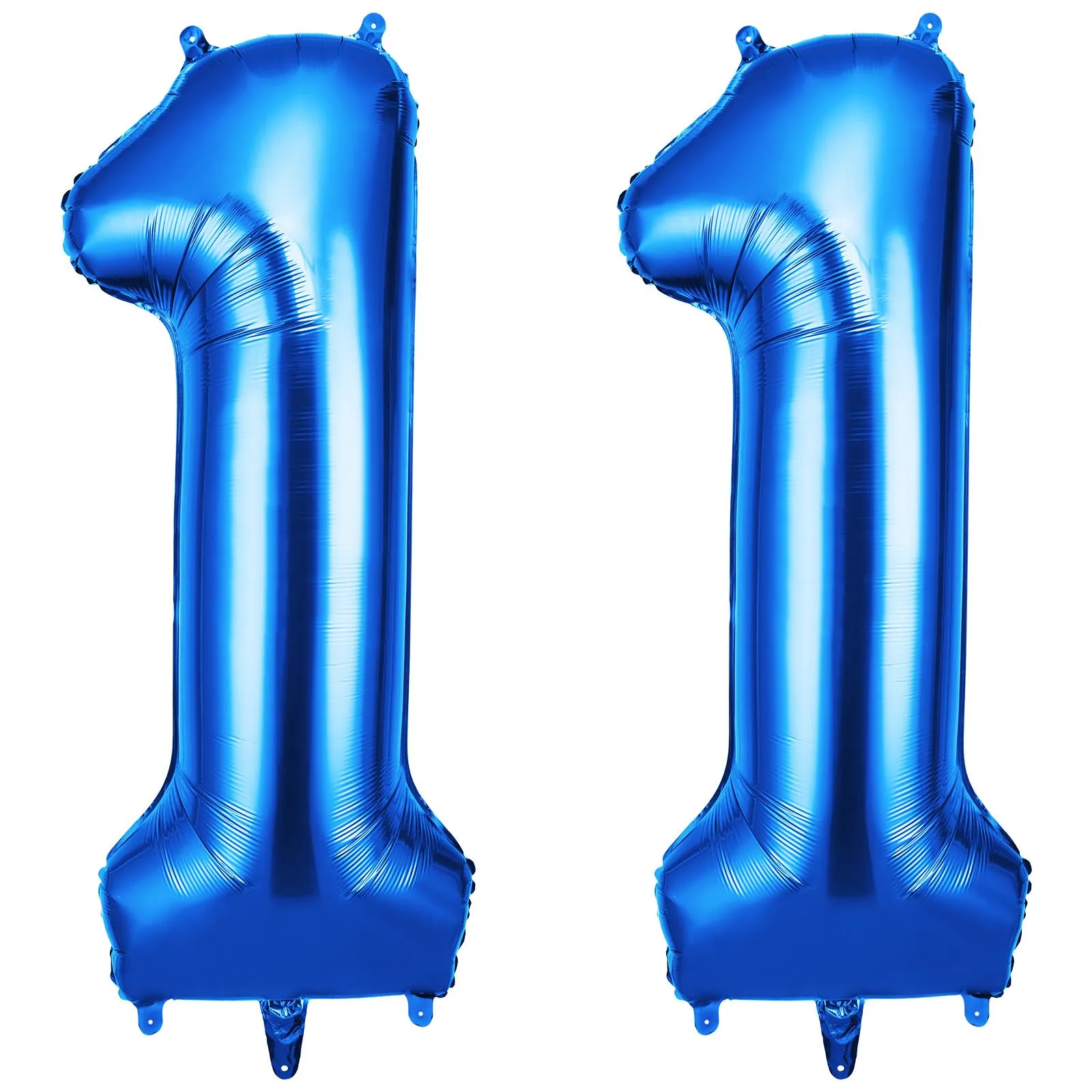 OFFCUP Palloncini Numero 11 Blu, Foil, 101 cm - immagine 1