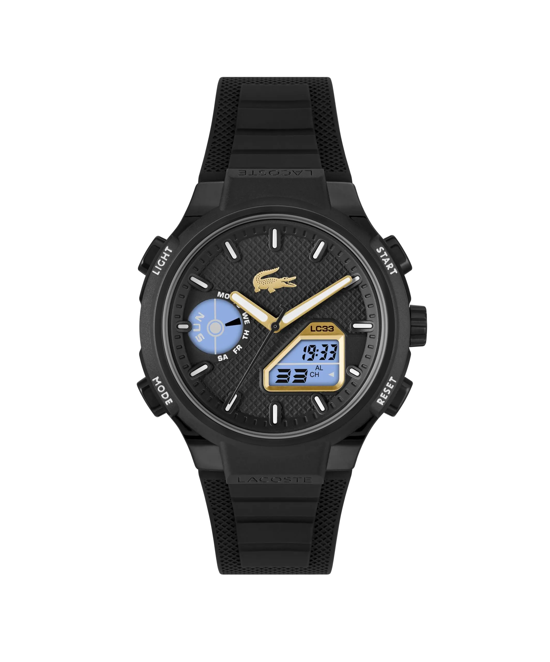 Lacoste LC33 Orologio Analogico-Digitale da Uomo con Cinturino in Silicone Nero - 2011435 - immagine 2