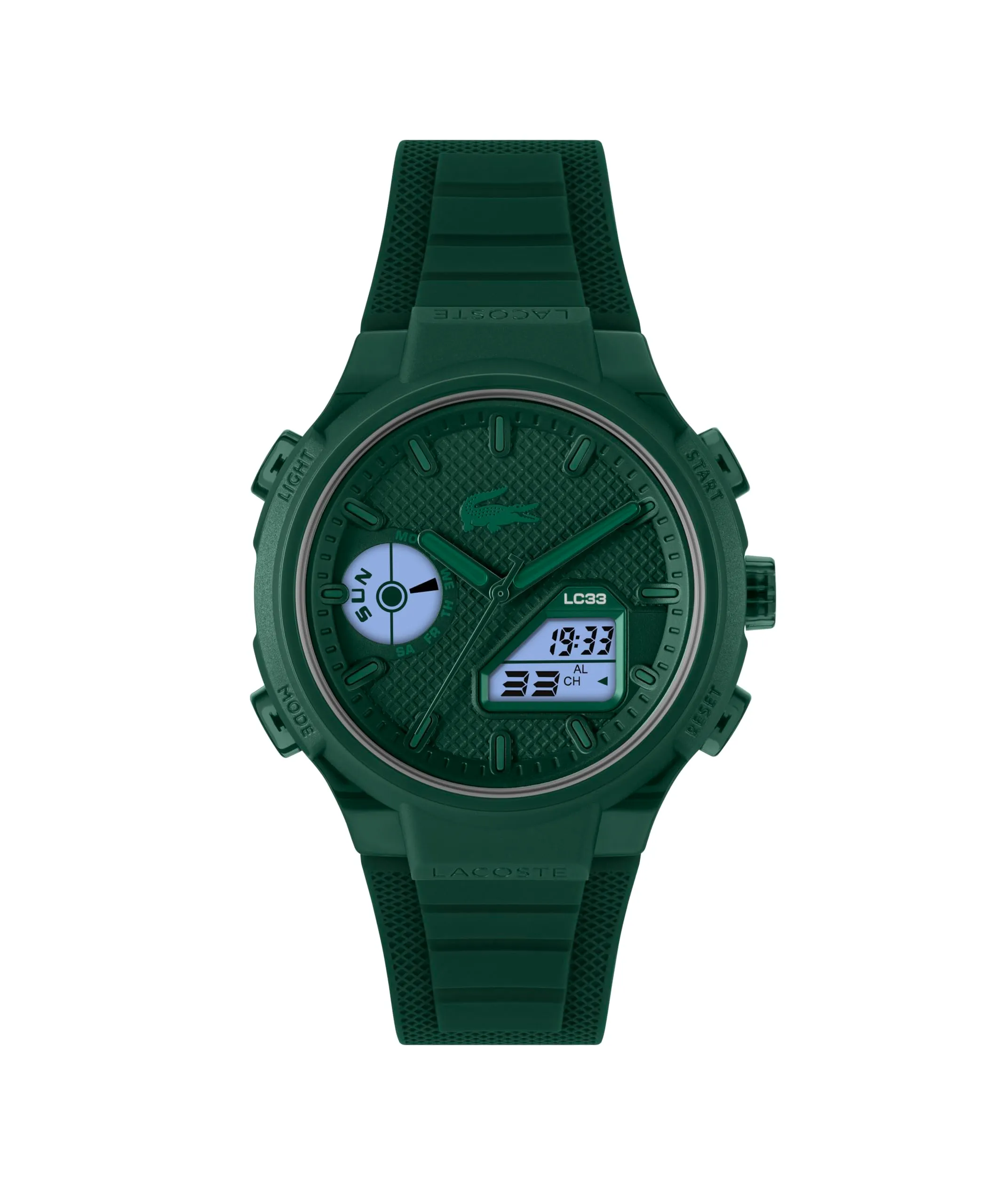 Lacoste LC33 Orologio Analogico-Digitale da Uomo in Silicone Verde - 2011449 - immagine 2