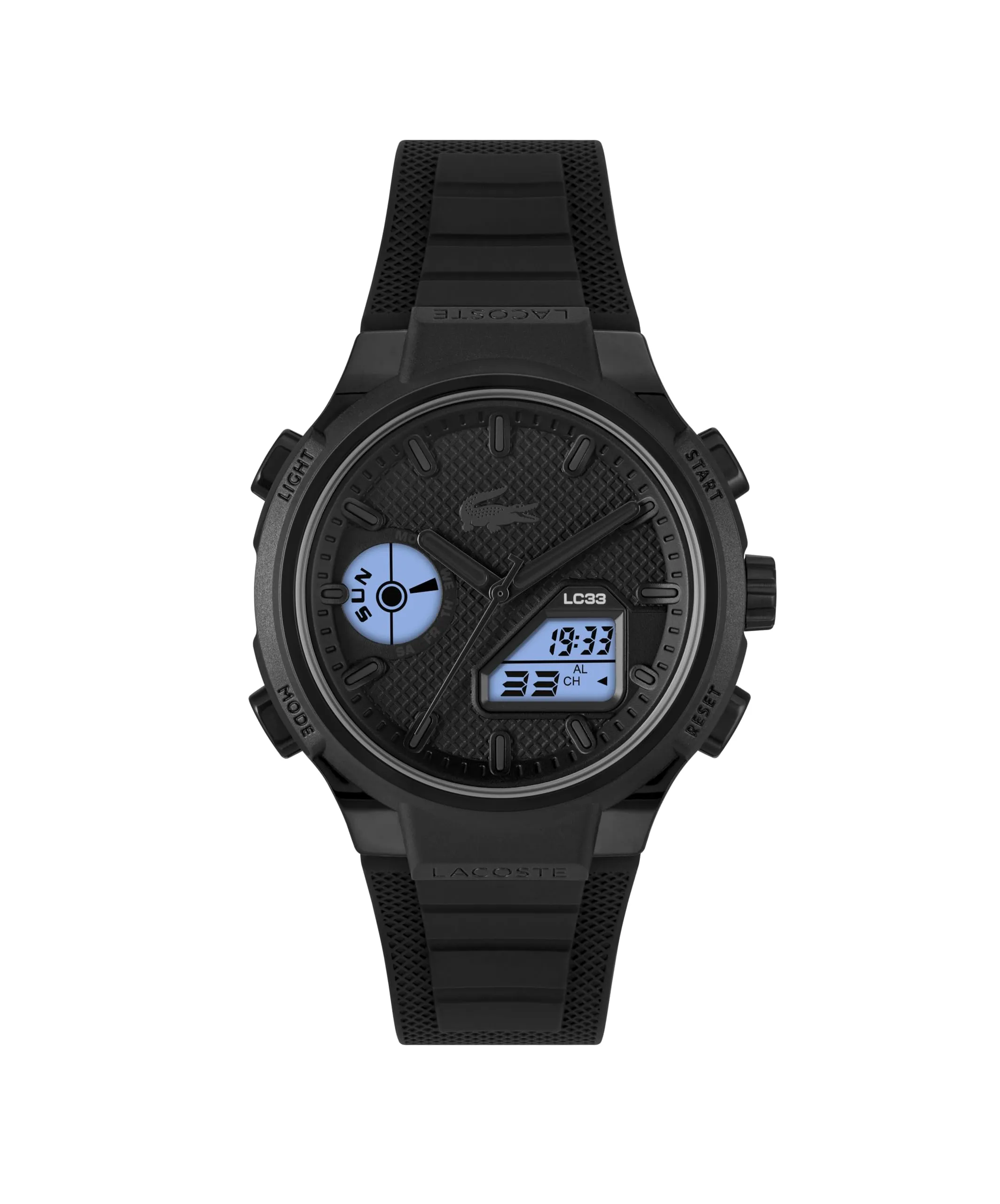 Lacoste LC33 Orologio Analogico-Digitale da Uomo Cinturino in Silicone Nero 2011447 - immagine 2