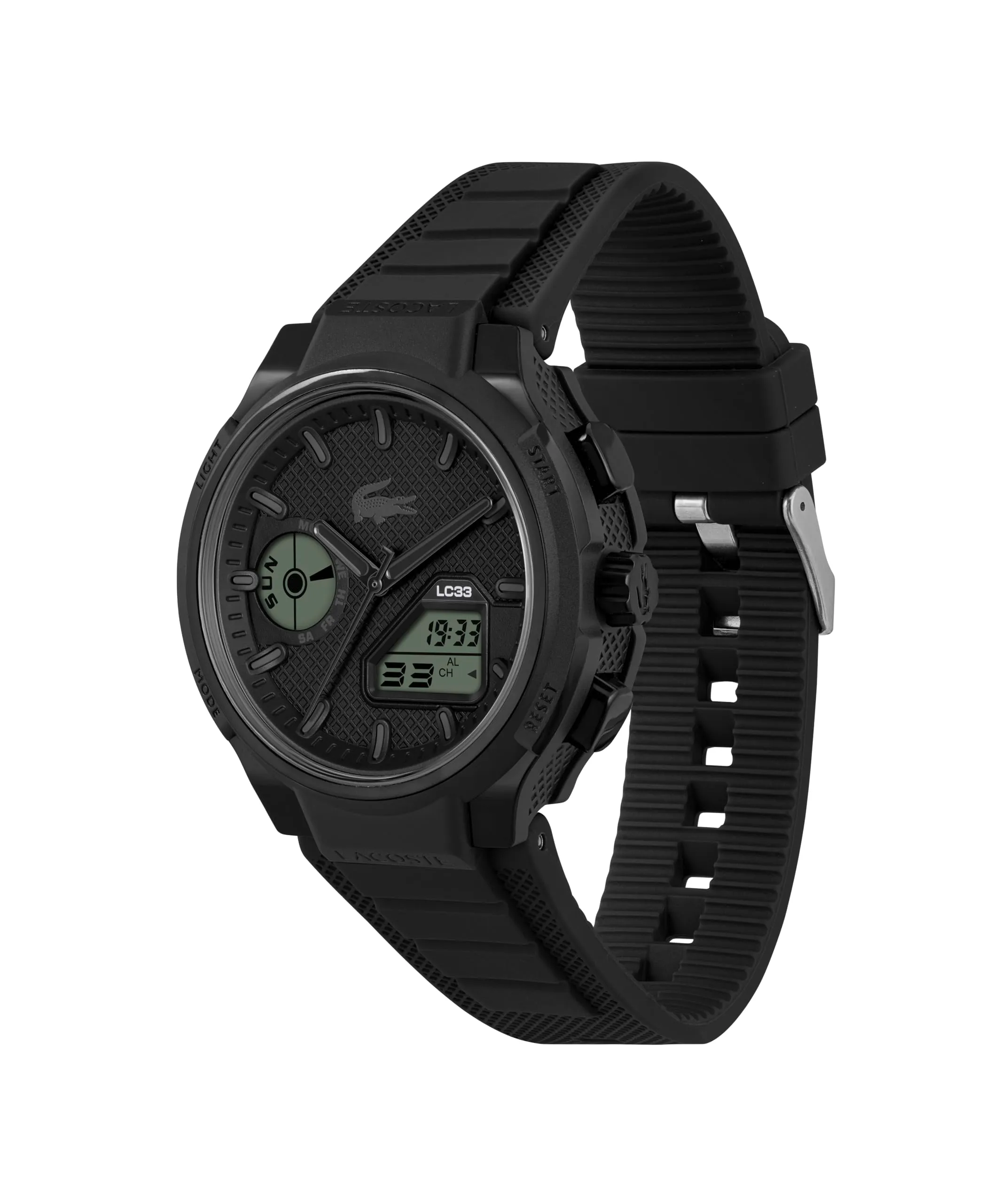 Lacoste LC33 Orologio Analogico-Digitale da Uomo Cinturino in Silicone Nero 2011447 - immagine 3