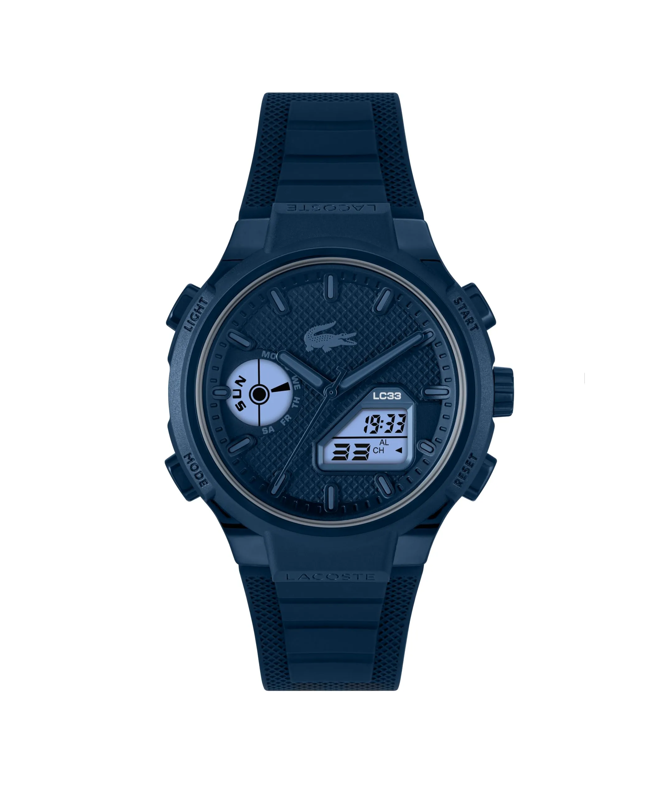 Lacoste LC33 Orologio Analogico-Digitale da Uomo Cinturino in Silicone Blu Navy - 2011448 - immagine 2