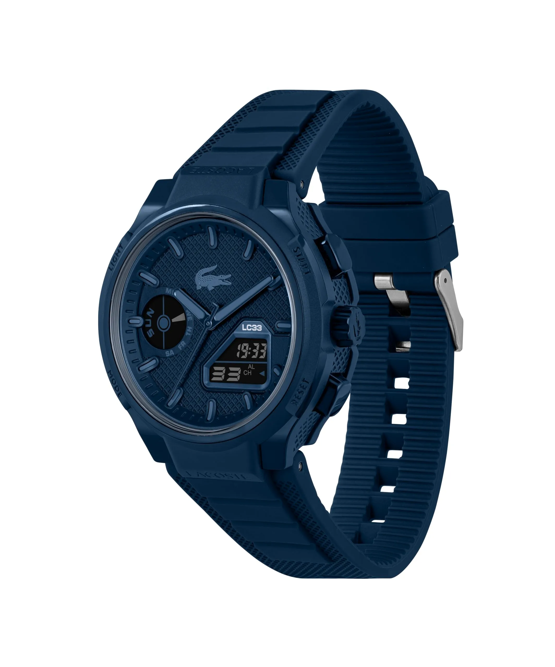 Lacoste LC33 Orologio Analogico-Digitale da Uomo Cinturino in Silicone Blu Navy - 2011448 - immagine 3
