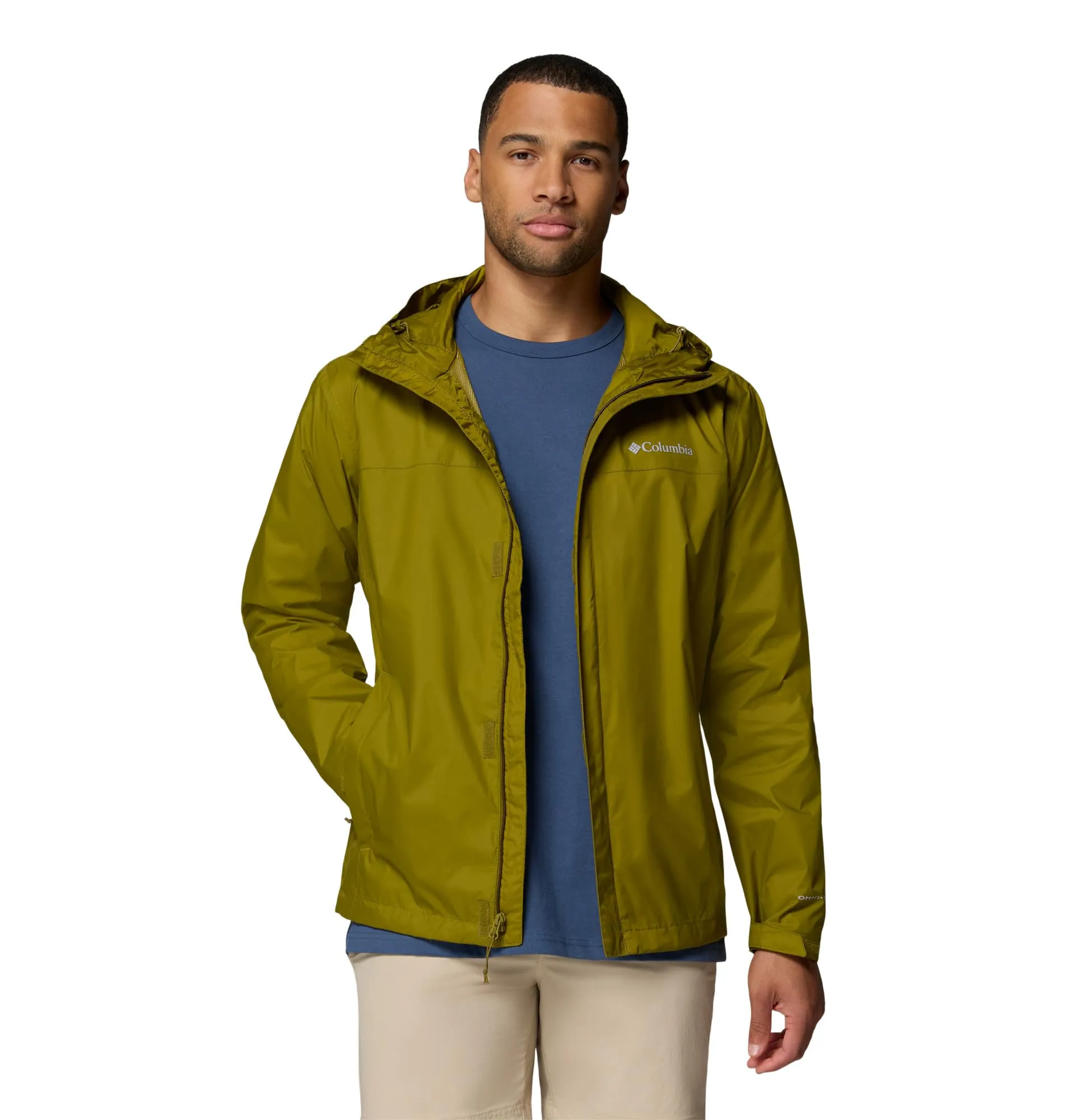 Columbia Watertight II Giacca Impermeabile da Uomo, Verde Muschio, XL - immagine 4