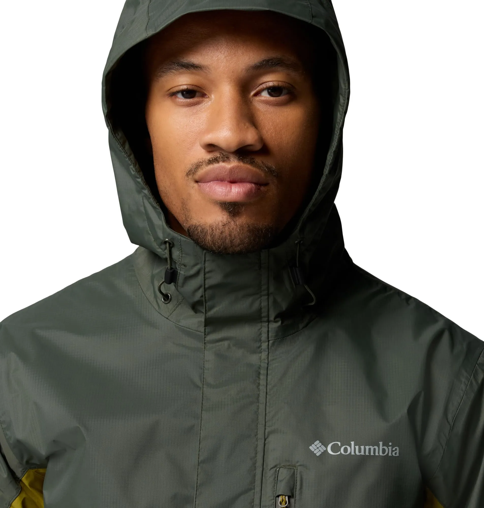 Columbia Pouring Adventure III Giacca Impermeabile da Uomo, Verde Muschio, XXL - immagine 6