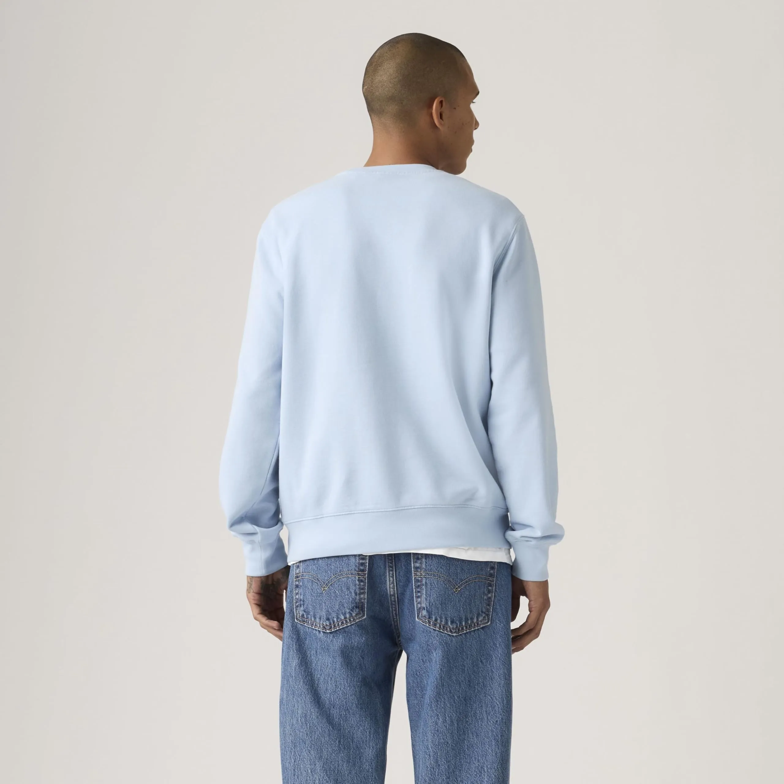 Levi's The Original HM Crew Sweatshirt, Blu Chambray, S - immagine 3