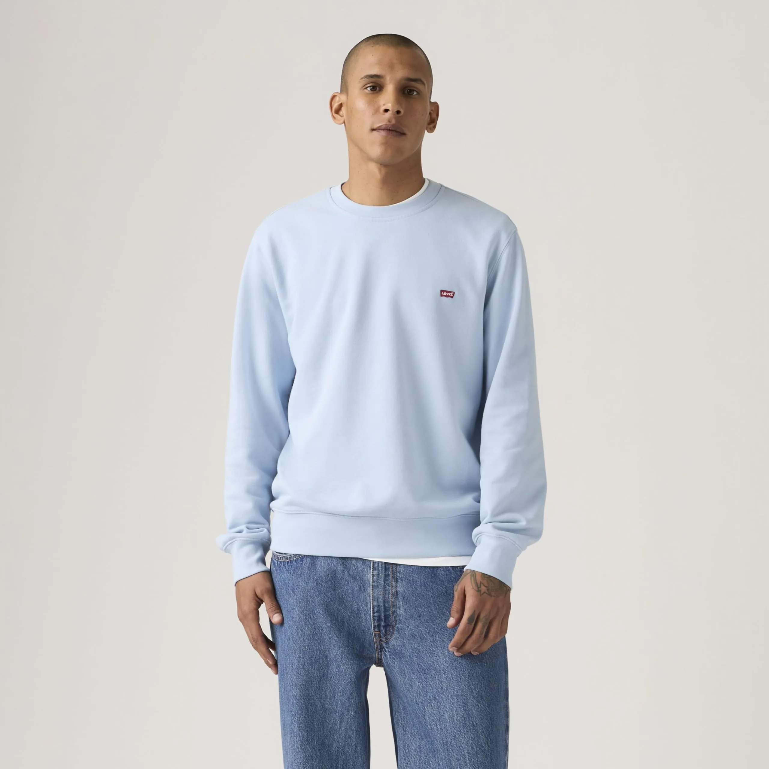 Levi's The Original HM Crew Sweatshirt, Blu Chambray, S - immagine 7