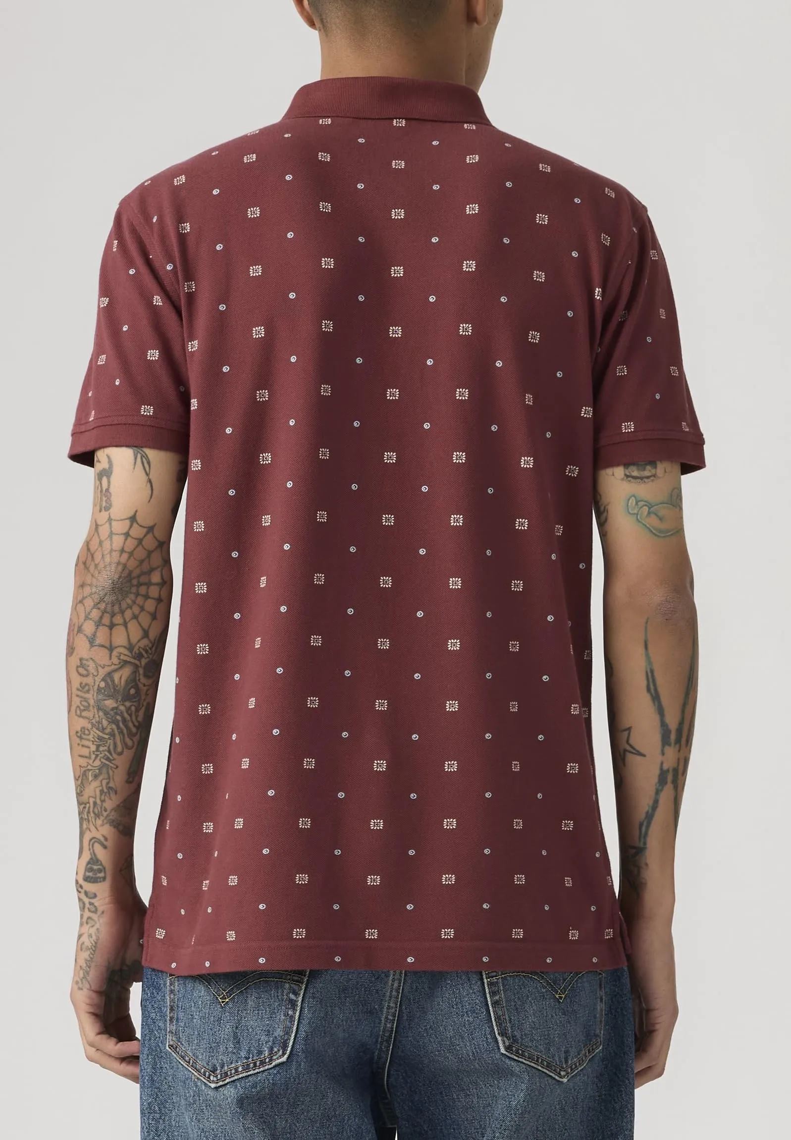 Levi's HM Polo Ebba Geo Oxblood Pattern P - immagine 6
