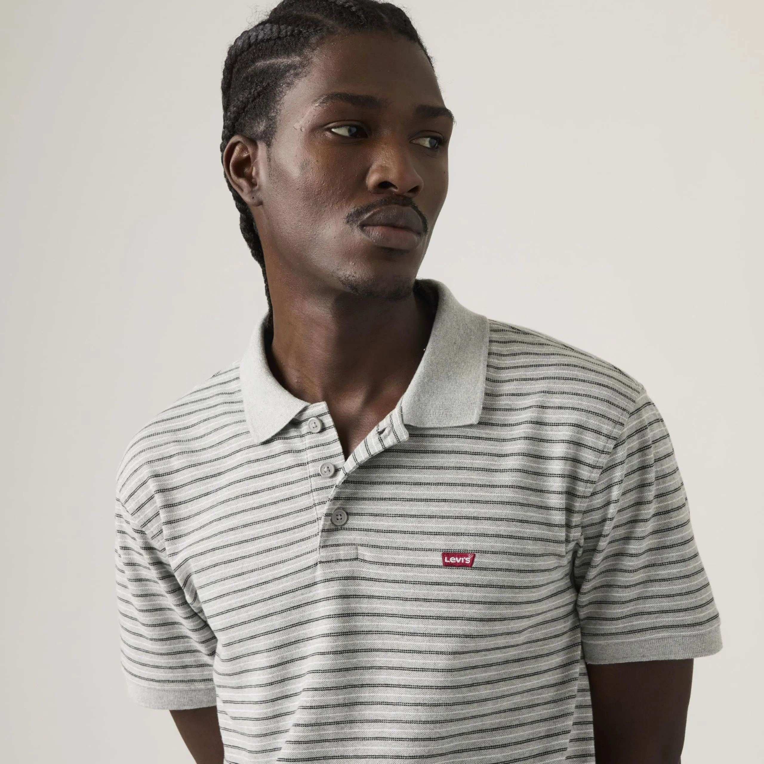 Levi's HM Polo Gus Stripe Midtone Grey - immagine 4