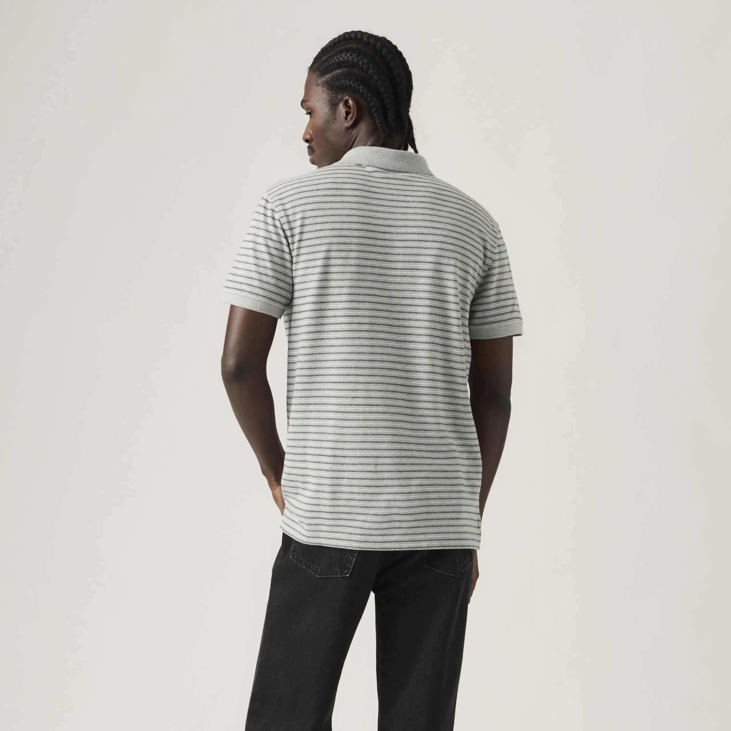 Levi's Gus Stripe Polo Midtone Grey - immagine 3