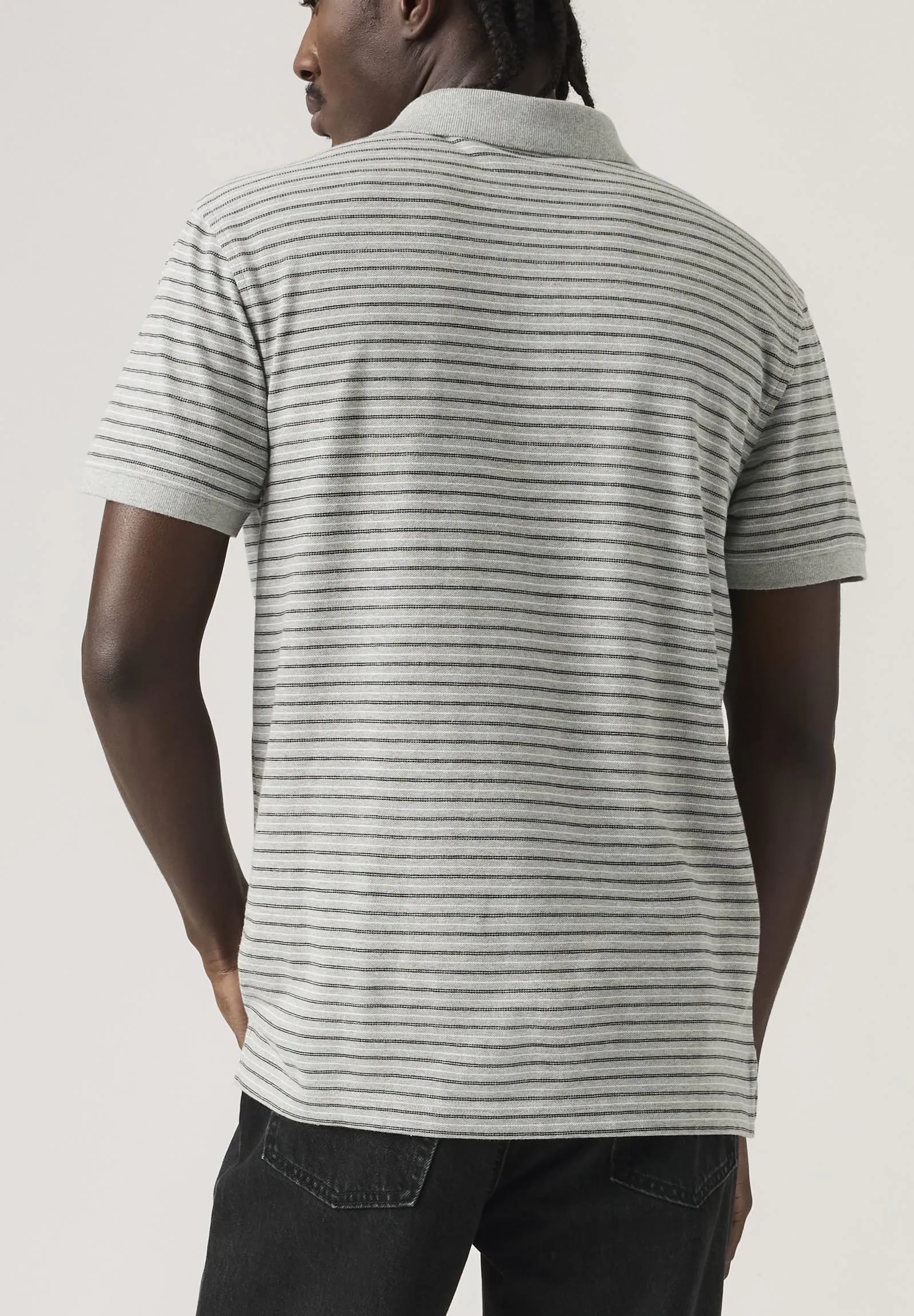 Levi's Gus Stripe Polo Midtone Grey - immagine 5
