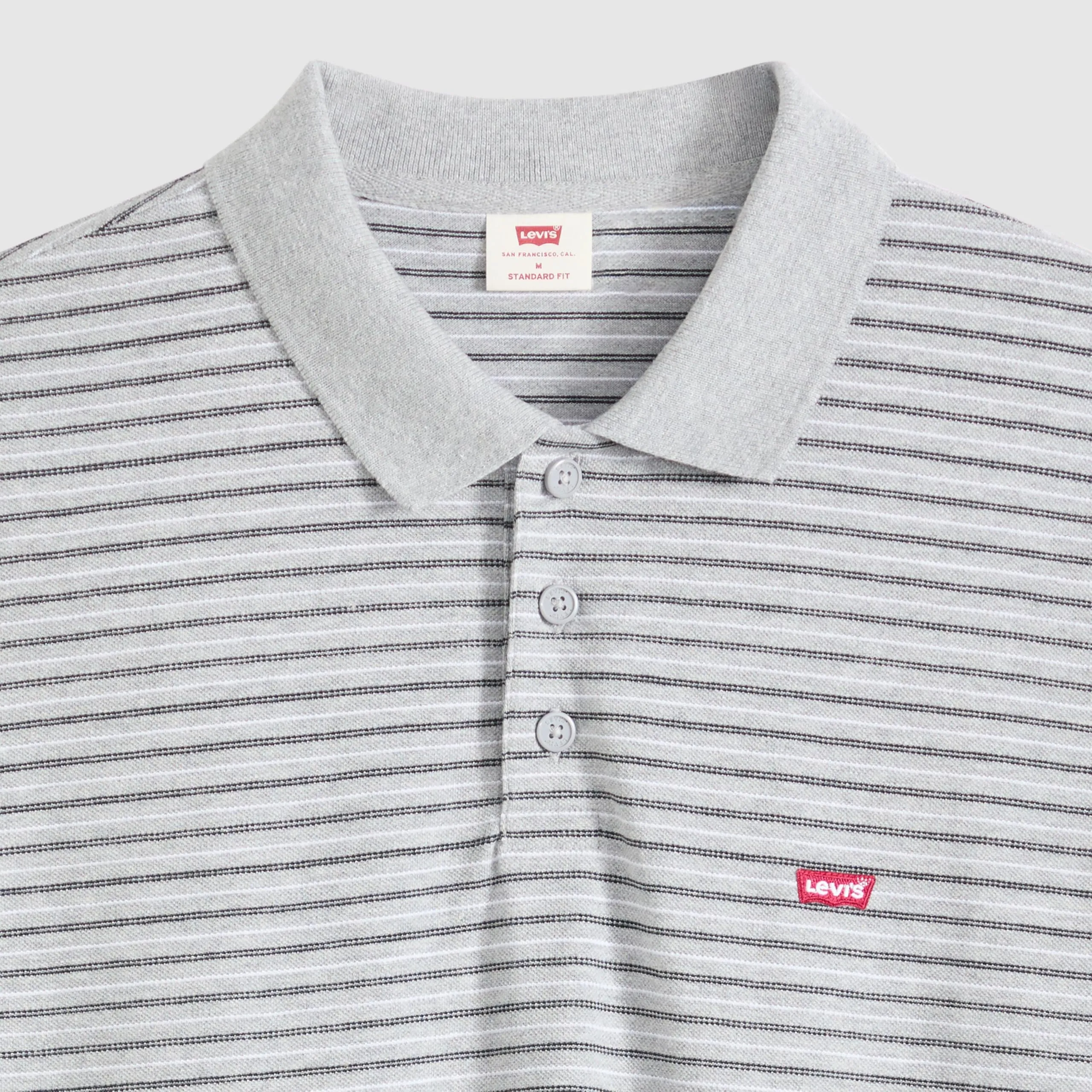 Levi's Gus Stripe Polo Midtone Grey - immagine 8