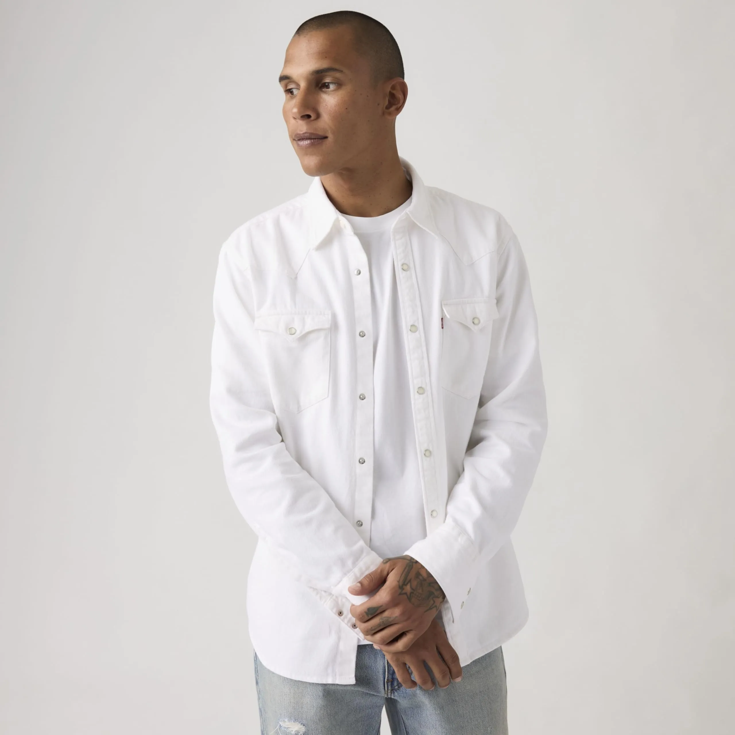 Levi's Barstow Western Standard Shirt - Cloudy Skys - XL - immagine 2