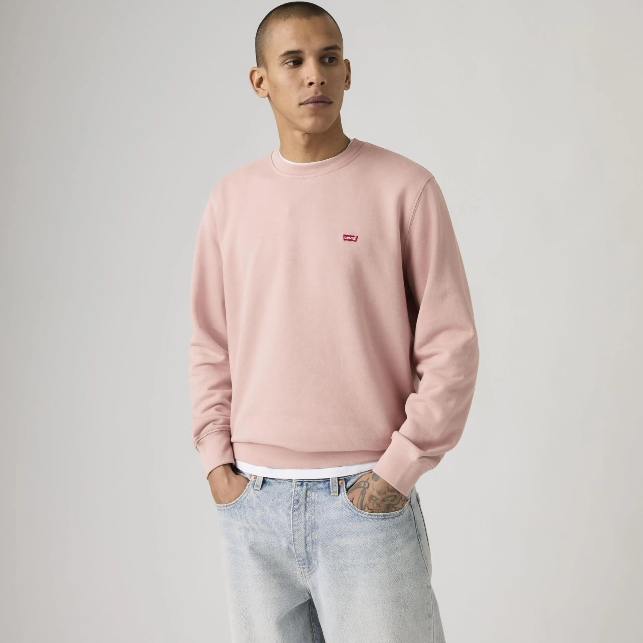 Levi's Housemark Crewneck Sweatshirt - Woodrose - immagine 2