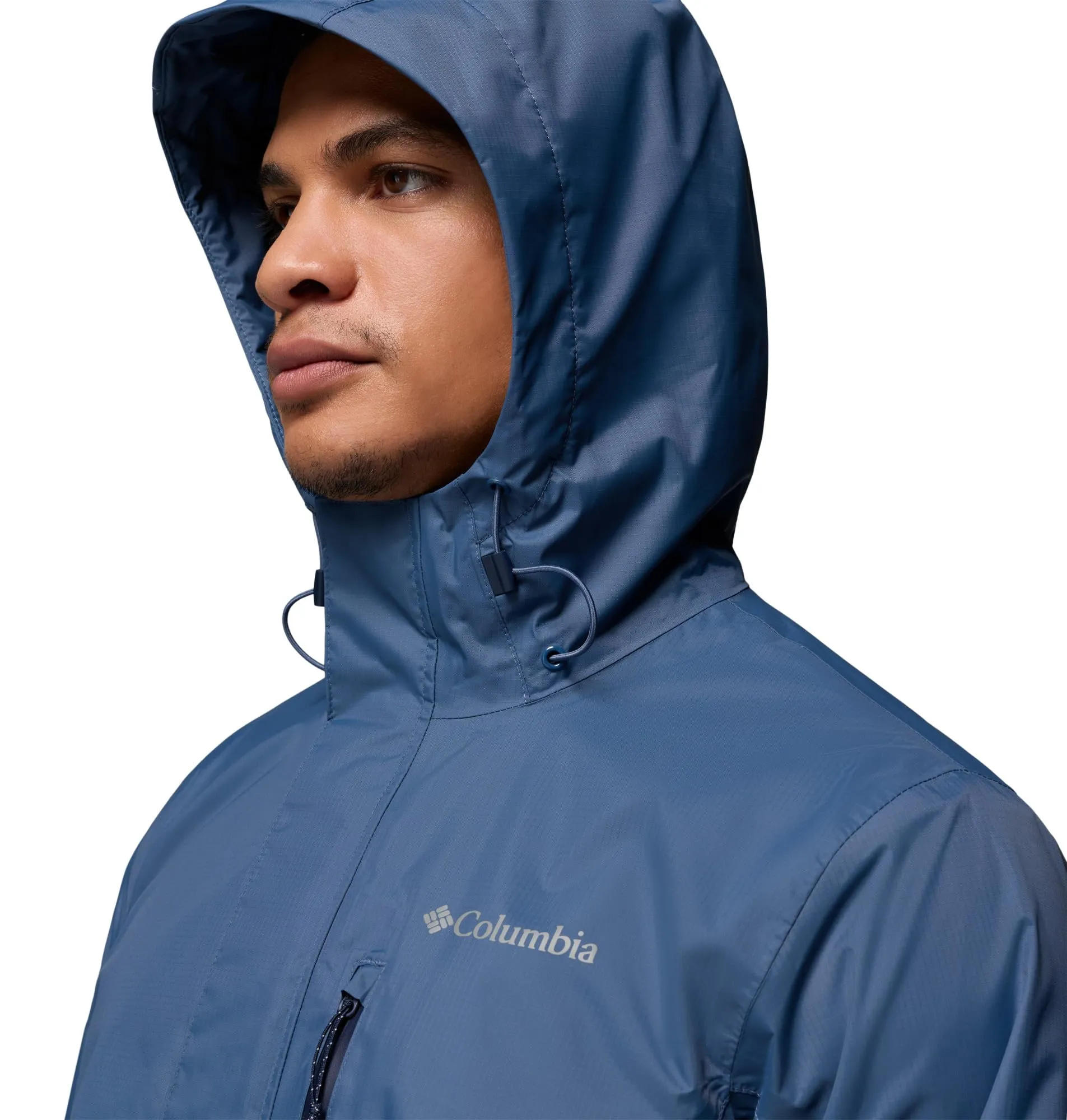 Columbia Pouring Adventure III Giacca Impermeabile da Uomo, Dark Mountain, M - immagine 8