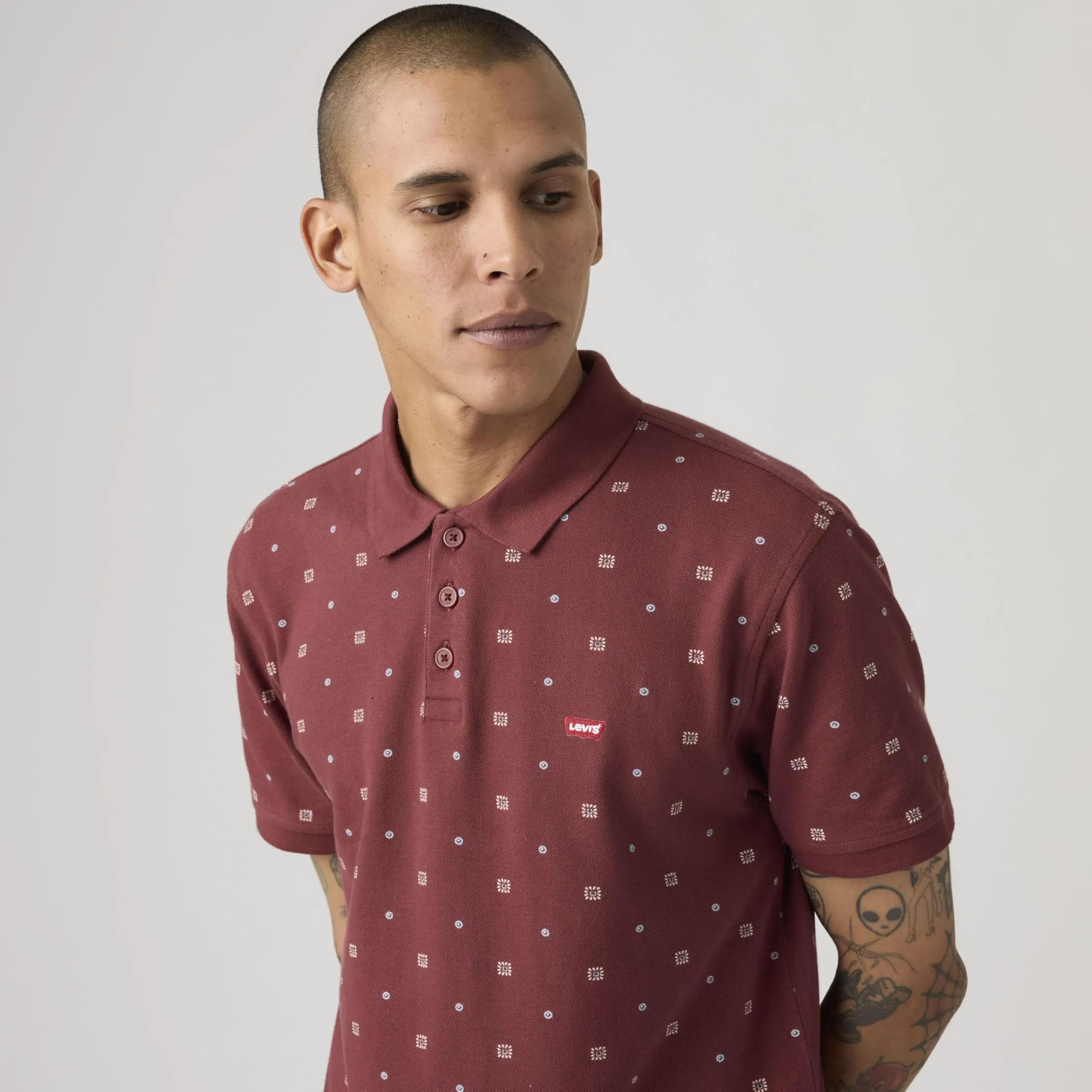 Levi's Hm Polo Ebba Geo Oxblood Pattern P - immagine 5