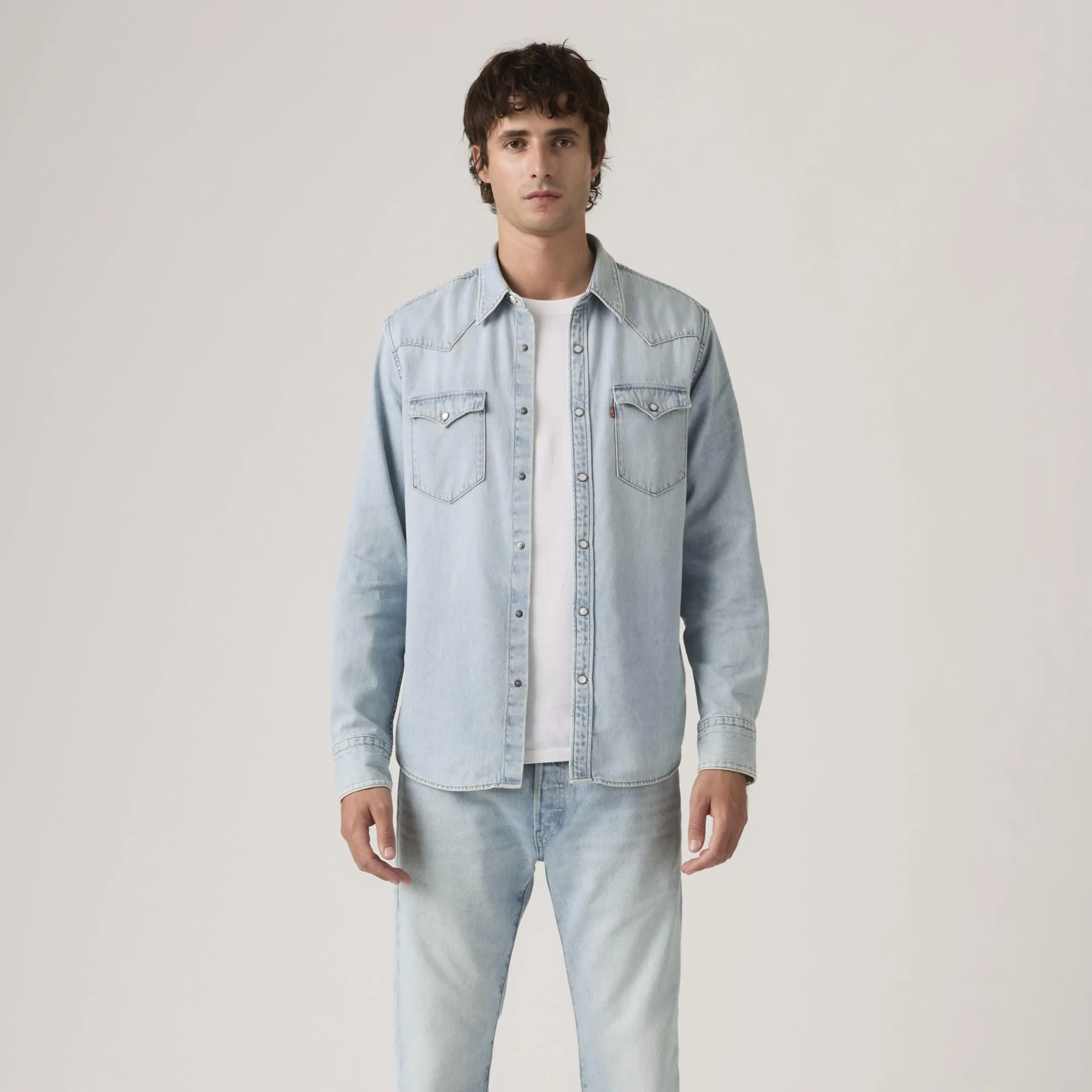 Levi's Barstow Western Standard Shirt - Solucell Worn-in - immagine 7