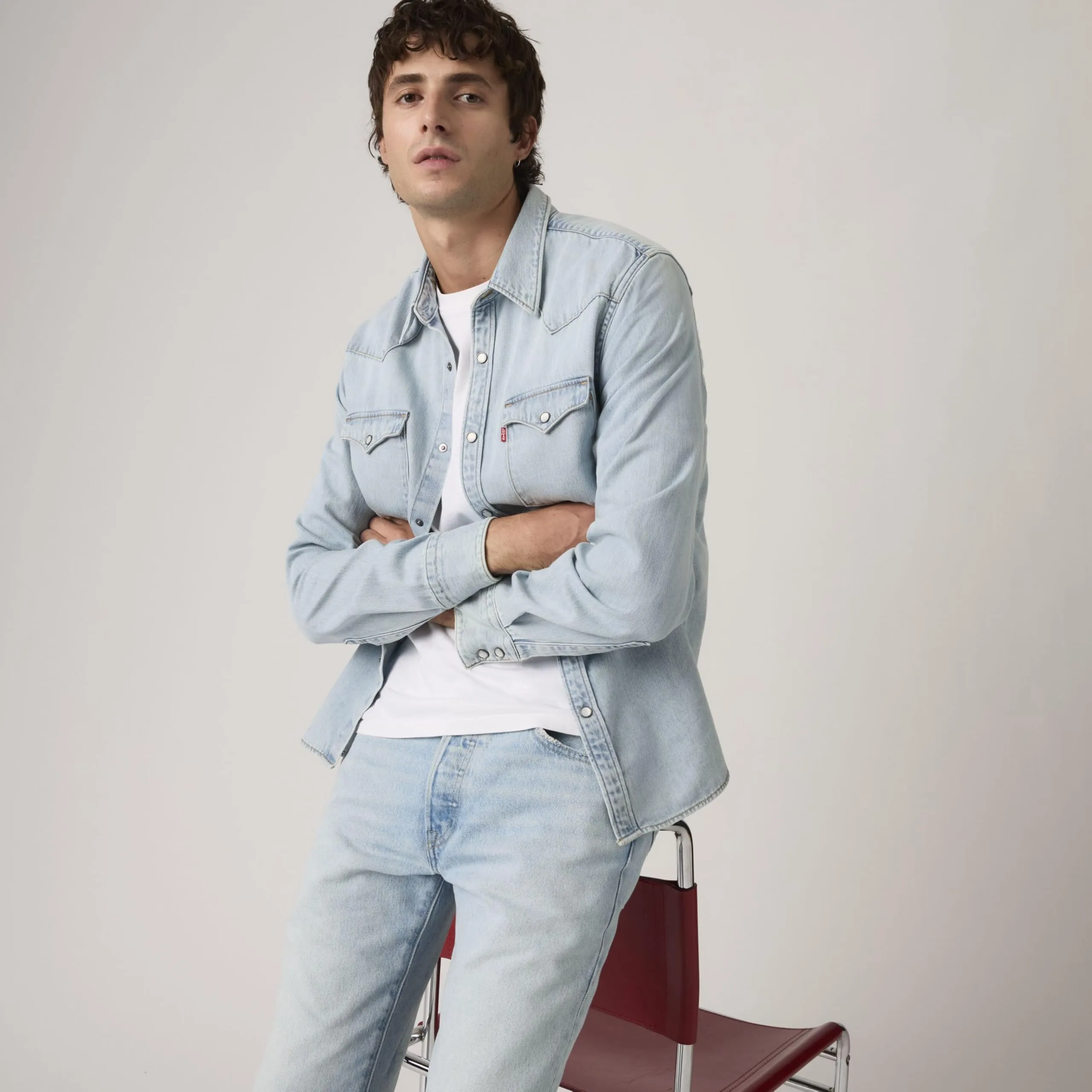 Levi's Barstow Western Standard Shirt - Solucell Worn-in - immagine 2