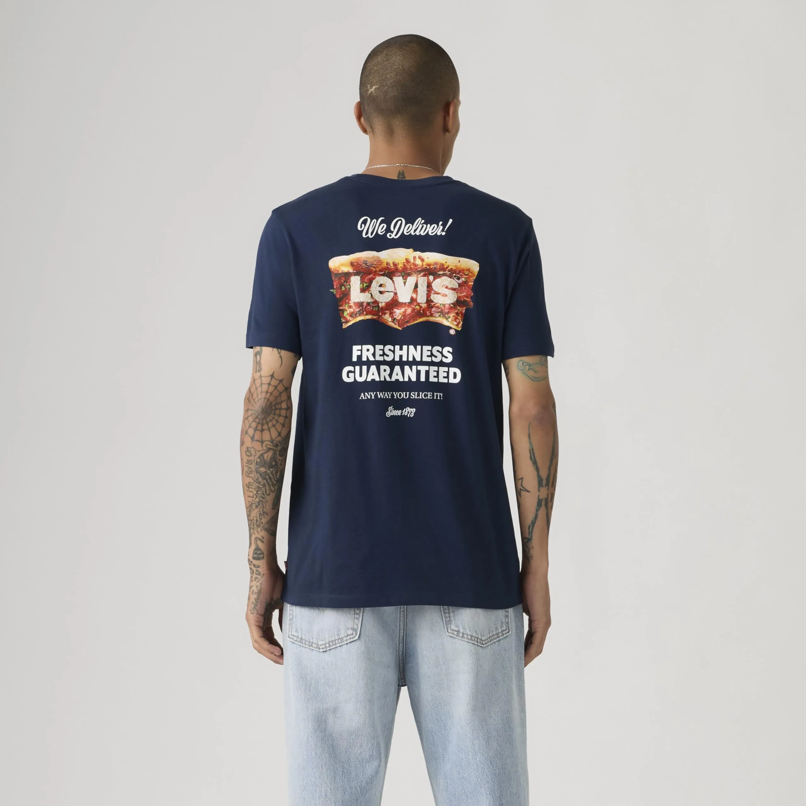 Levi's Graphic Crewneck Tee Pizza 1 Dress - immagine 2