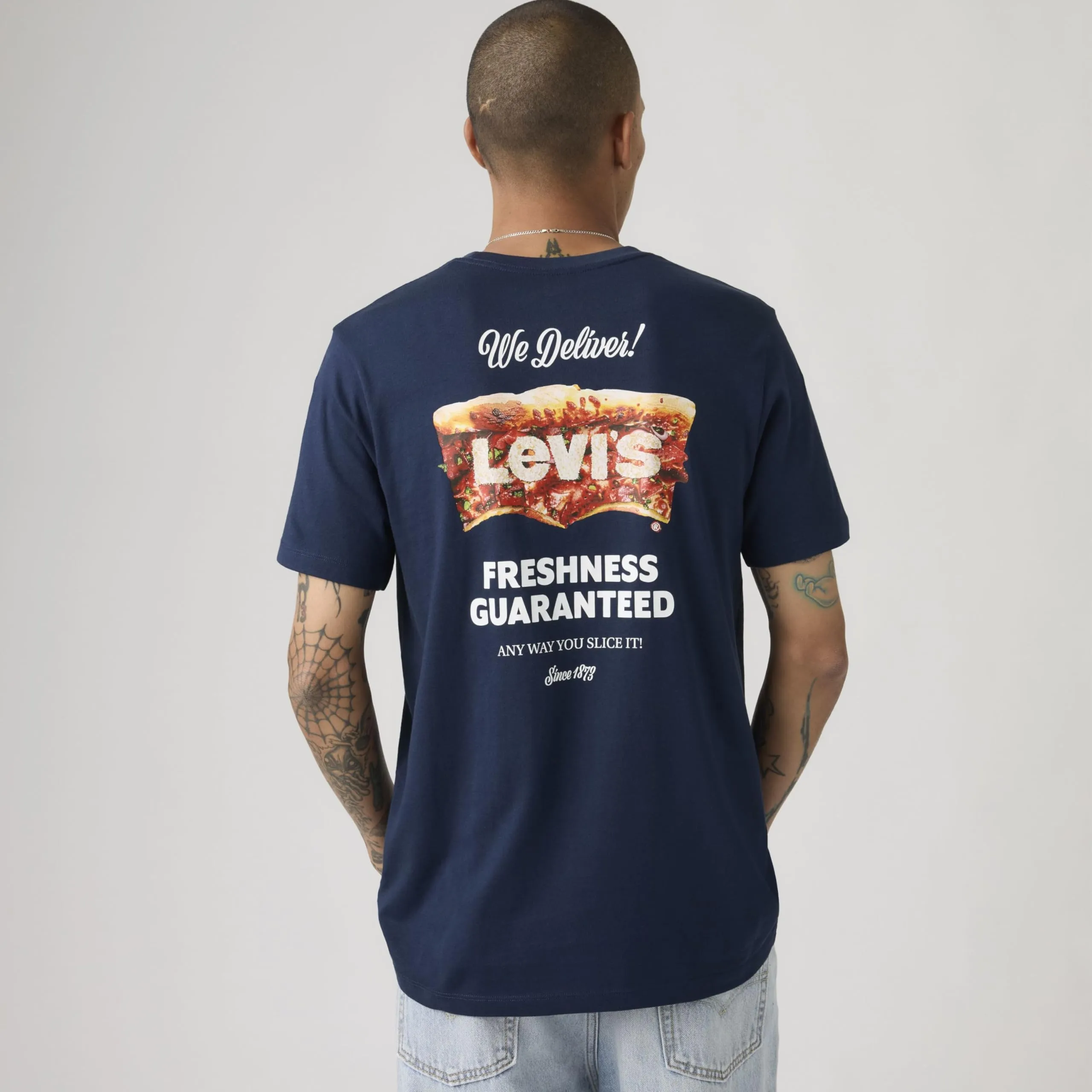 Levi's Graphic Crewneck Tee Pizza 1 Dress - immagine 3