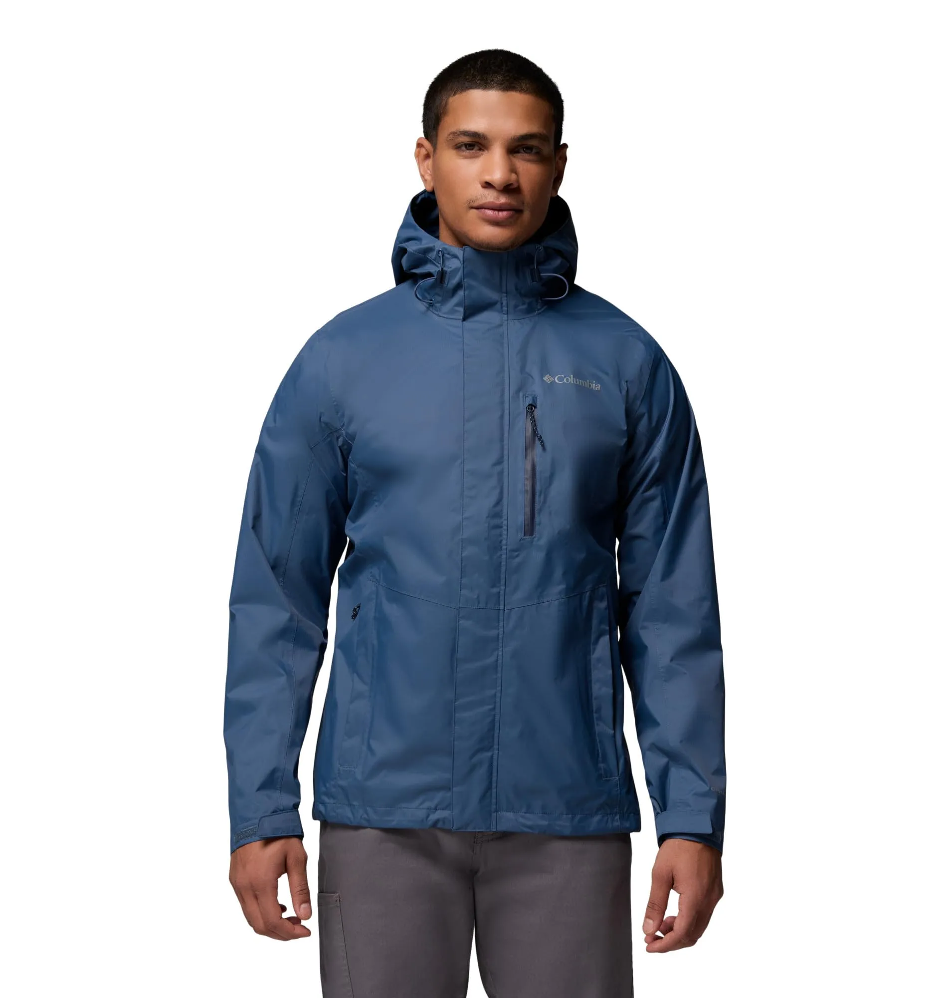 Columbia Pouring Adventure III Giacca Impermeabile da Uomo - Dark Mountain, XXL - immagine 1