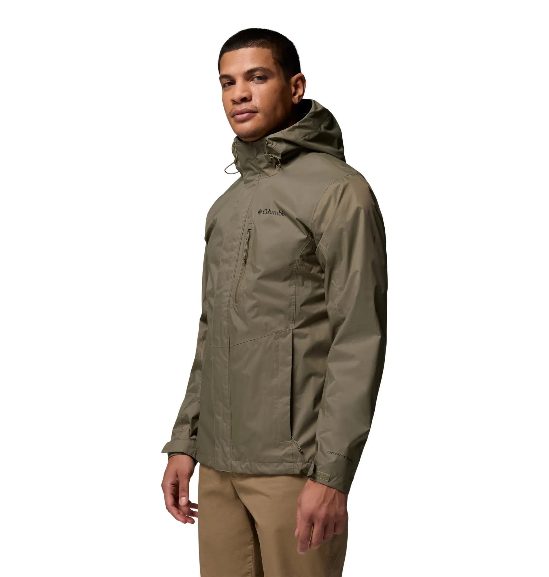 Columbia Pouring Adventure III Giacca da uomo, Impermeabile, Stone Green, XL - immagine 3